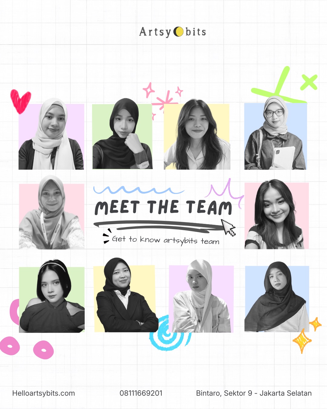 Yuk kenalan sama tim Artsybits ✨
Di balik setiap karya dan proses belajar yang seru, ada tutor-tutor terlatih dengan latar belakang seni, baik otodidak maupun akademik. Mereka tidak hanya mengajar, tetapi juga mendampingi dan mengarahkan creative kids agar semakin percaya diri dalam menggambar dan melukis.
Tentunya, ada juga admin yang sigap membantu mengatur jadwal, melakukan reschedule sesi, serta memastikan komunikasi dengan parents berjalan lancar 🌈✨
Ingin request tutor tertentu? Chat admin ya 📲
#artsybits #arttutor #gettoknowus #lesgambarbintaro #lesgambar