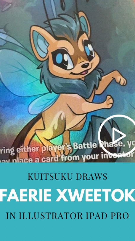 Another card I illustrated from the Upper Deck Neopets Battledome TCG - the faerie Xweetok! I did a ton of the faerie pets in this collection, what an amazing experience.
Drawn in illustrator on the iPad Pro.
#nostalgia #satisfying #artistsofinstagram #neopets #cute