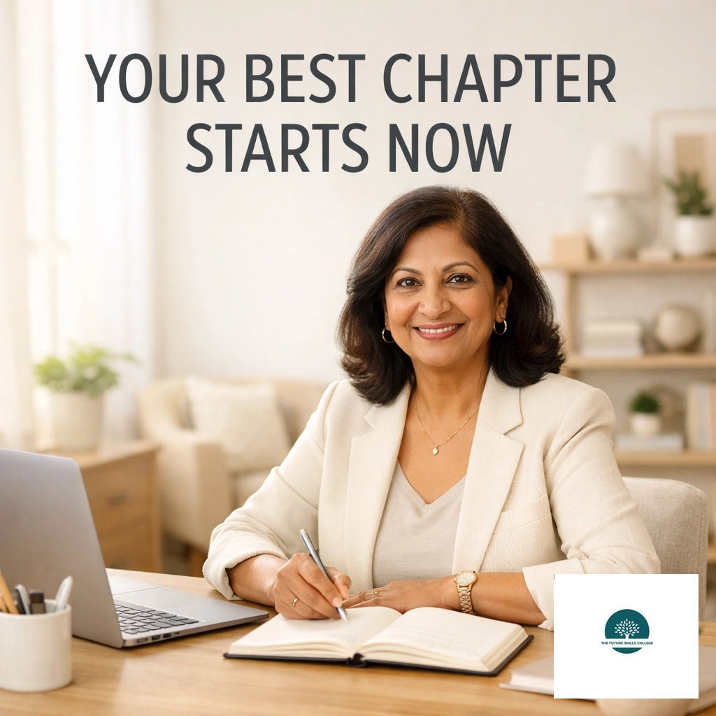 Think 2026 is only for the tech-obsessed? Think again. 💼
Experience is your ultimate superpower. You’ve already mastered the leadership and resilience that businesses need: now you just need the digital tools to match.
Our course, "Online Business for the Over-50s: It’s Not Too Late to Start," skips the jargon and helps you turn your wisdom into a profitable digital brand on your terms.
Stop waiting. Your prime is right now.
www.futureskillscollege.org
#Entrepreneurship #FutureSkills #Over50 #MidlifeReinvention