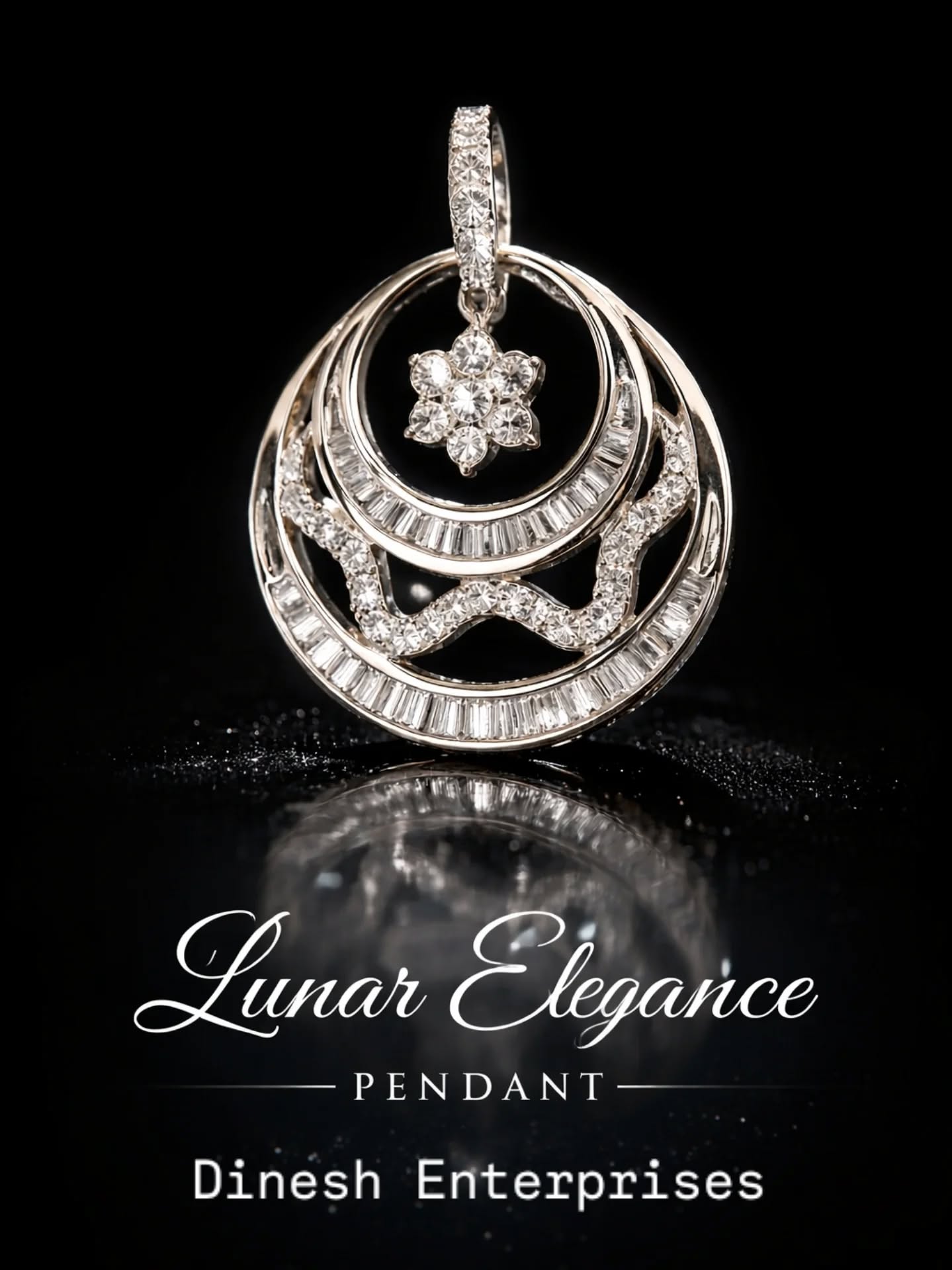 “Lunar Elegance Pendant” reflects a piece that embodies soft, radiant beauty inspired by the moon, combined with timeless sophistication. It suggests a jewel that is graceful, feminine, and quietly powerful—perfect for someone who shines subtly yet beautifully.
#goldpendant #diamondpendent #diamondjewellery #minimaliststyle #luxuryjewelry