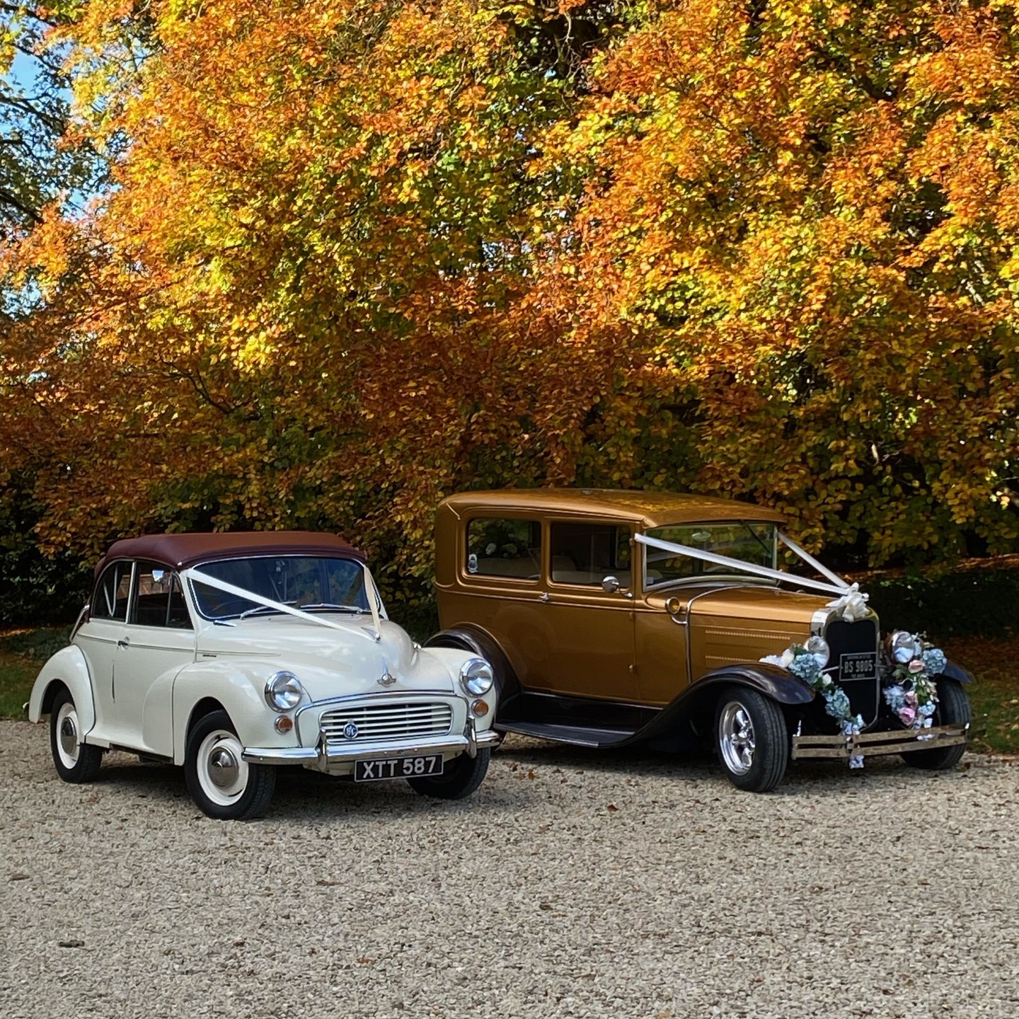 Congratulations to Lauren and Jim. We were able to provide our own 1930 Model A Hot Rod but also a Morris Minor convertible and a party bus for close family and bridesmaids.
Beautiful setting of St Marys church in Almondsbury and the reception venue at Matara in Kingscote.
https://www.arrivinginstyle.co.uk/
#DreamWedding #WeddingCar #ArrivingInStyle #GoldenClassicCars #HappilyEverAfter #BookNow #BS9805 #Matara