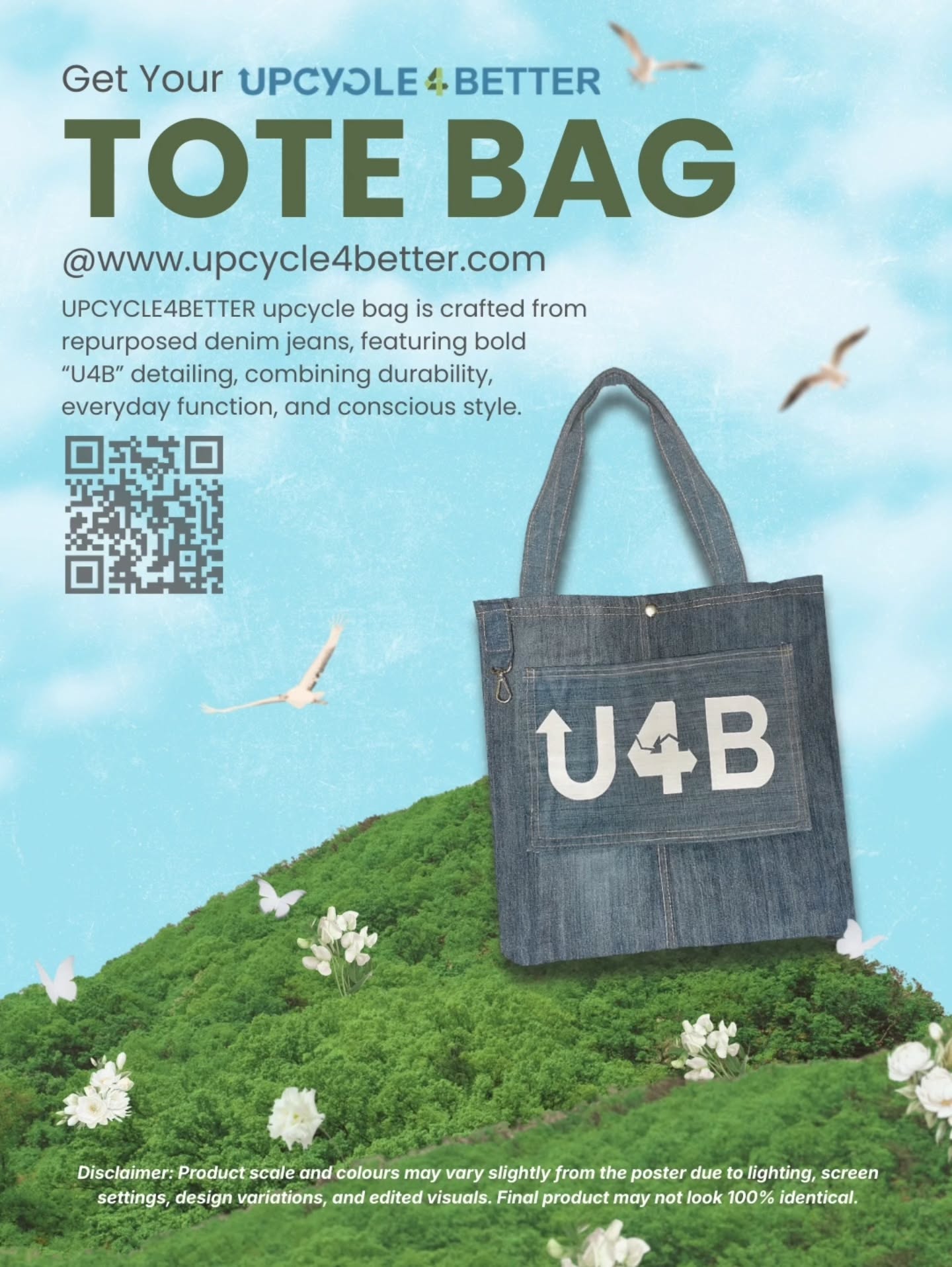 Your everyday bag can make a difference! ๐โจ
The U4B Denim Tote Bag is upcycled, durable, and unique โ every bag helps reduce textile waste and promote sustainable fashion ๐
Which outfit would you pair it with? ๐ฌ
๐ Shop now: www.upcycle4better.com/shop-1
๐ Note: Actual product may vary in color and pattern due to its upcycled nature.
#Upcycle4better #U4B #BetterTogether #UpcycleMovement #ChangeThroughReuse #InspiredToUpcycle #FutureIsUpcycled #recycling #recycle #upcycling #sustainability #zerowaste #ecofriendly #reuse #plasticfree #circulareconomy #sustainablefashion #recycledfashion #fashionrevolution #slowfashion #diyfashion #textilerecycling #FYP #Love #ReduceWaste