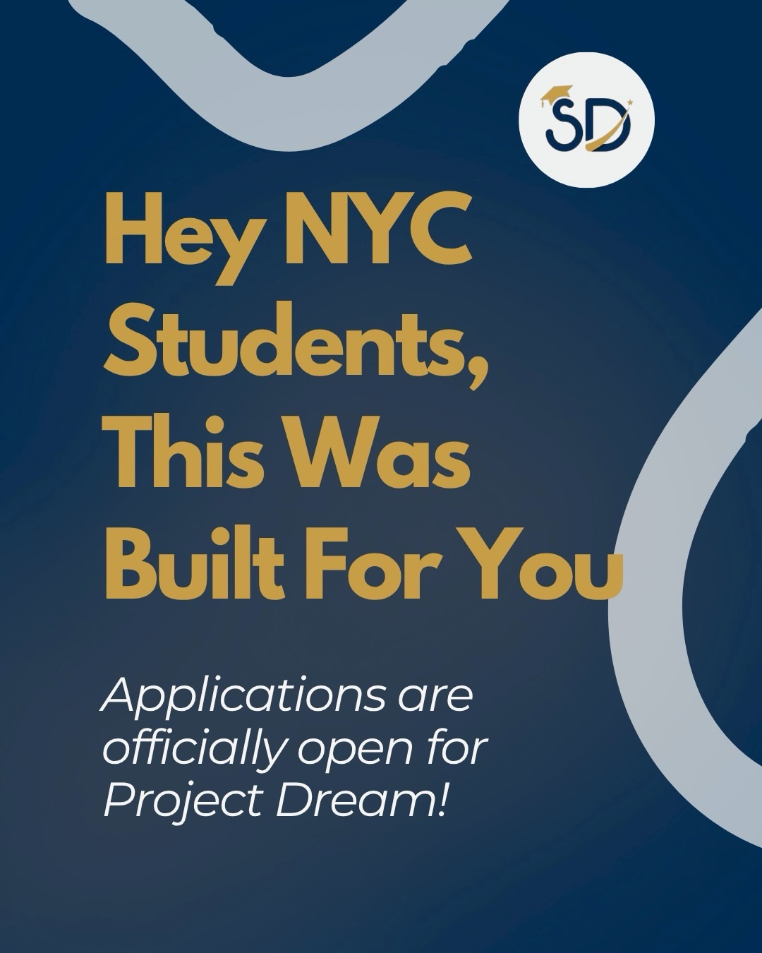 Junior year is one of the most important years of your life, and most students are navigating it without a roadmap.
Project Dream exists to change that.
If you’re a BIPOC NYC high school student entering 11th grade, this is your sign to apply.
2 years of mentorship, real-world career skills, and up to $4,000 in scholarships waiting for you on the other side.
Applications close May 20th. Link in bio to apply. 🔗
#mentoringmatters #scholarship #youthsupport #equityineducation #nycnonprofit