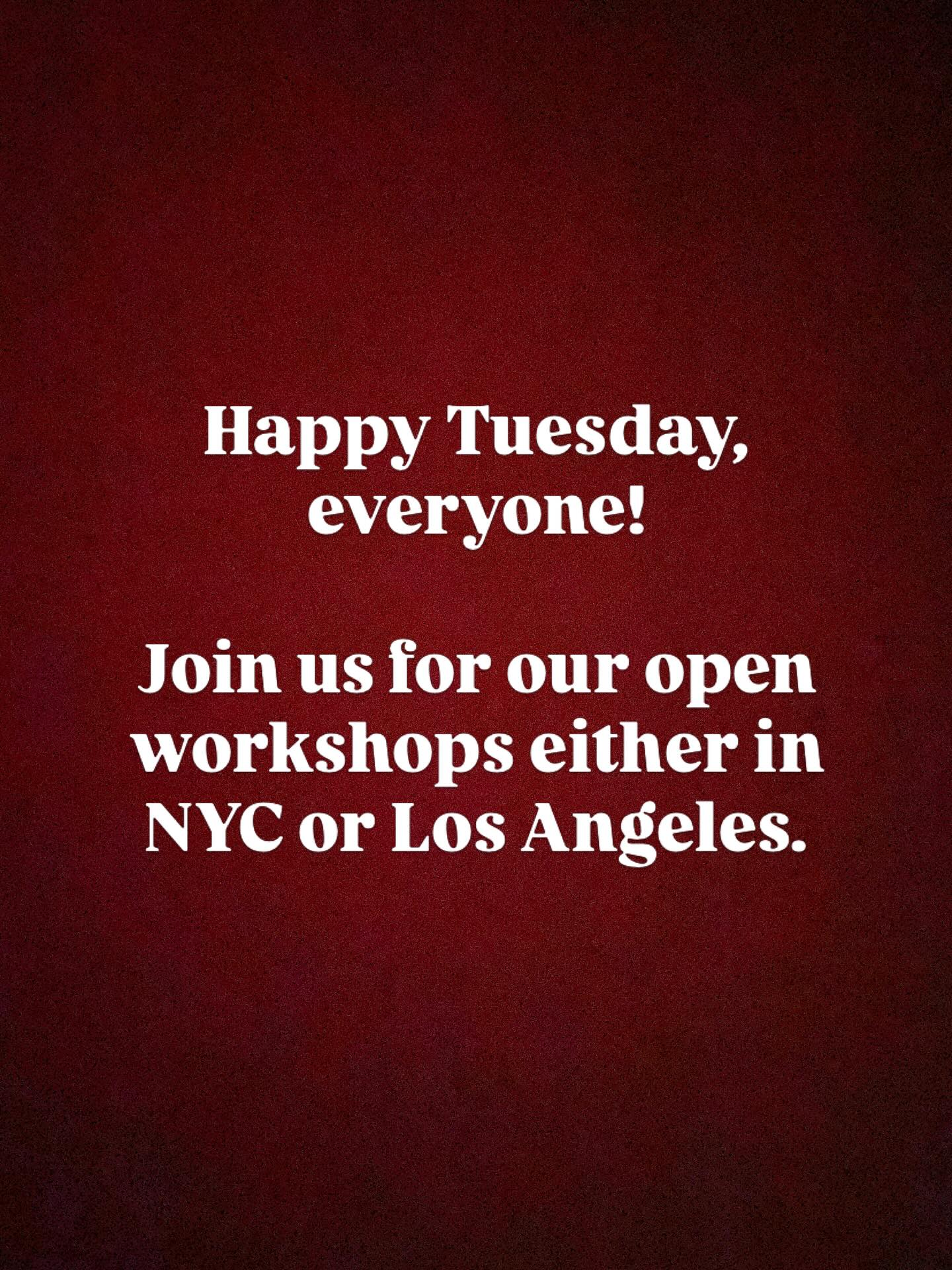 Happy Tuesday!
#NYC: 8-10pm at El Barrio’s Artspace
(@elbarriosartspace)
215 East 99th St.
#LA: 7:30-9:30pm at Young People to the Front
(@youngpeopletothefront)
4308 Burns Ave.
We would love to have you.