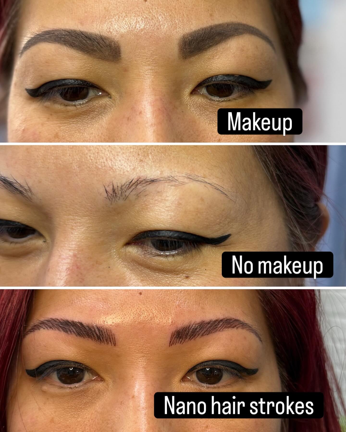 Don’t forget the most important step in new brows…the touch up. That’s where we can adjust shape, color, or add more hair strokes. It’s where the perfection happens🪄🪄🪄Questions??