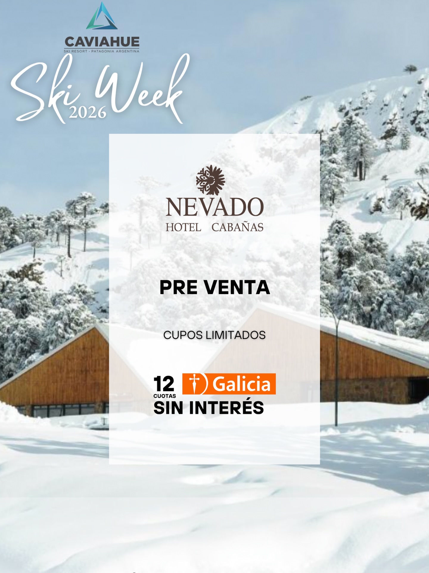 🏔️ Tu Ski Week 2026 empieza hoy
Imaginá esto:
❄️ nieve perfecta
🔥 cabaña o hotel en la montaña
⛷️ todo listo para salir a esquiar
Eso es Caviahue + Hotel Nevado & Cabañas
✨ PREVENTA EXCLUSIVA
⚠️ CUPOS LIMITADOS
💳 12 cuotas sin interés con Galicia
🚨 IMPORTANTE: El 1 de Mayo cambian los tarifarios
👉 hoy estás viendo los mejores precios de toda la temporada y las mejores semanas del invierno se reservan primero.
📲 Reservá ahora
🌐 www.hotelnevado.com.ar
📞 +54 9 2942 405960
📩 reservas@caviahue.com
#Caviahue #SkiWeek2026 #PatagoniaArgentina #EsquiArgentina #Winter2026 Nieve Preventa HotelNevado SkiTrip TravelArgentina