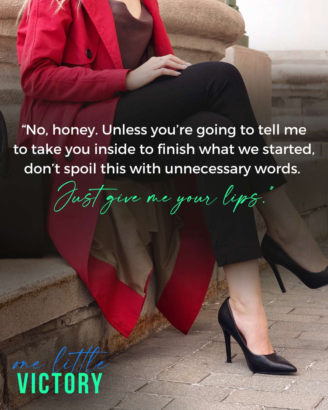 One amazing kiss.
🍹Read One Little Victory FREE in KindleUnlimited: https://geni.us/onelittlevictory
📚Check out the Southern Charms Series in KindleUnlimited: https://geni.us/southerncharmsseries
“Simon—”
“No, honey. Unless you’re going to tell me to take you inside to finish what we started, don’t spoil this with unnecessary words. Just give me your lips.”
He leaned forward and brushed his nose along my cheek, breathing deep. I closed my eyes, melting back into his embrace and tilting my neck to give him better access. The hot wetness of his tongue on my neck made me moan, and when I did, his fingers tightened on my waist, dimpling the skin. Knowing his mark would stay on me long after this kiss ended was exhilarating.
#katlongauthor #readmybooks #readindie #katlongromance #readromance #proudsmutwriter #contemporaryromance #officeromance #bookstagram #readersofinstagram #southerncharmsseries #newrelease