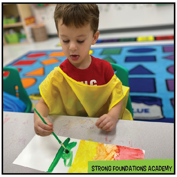 Exploring creativity, one brushstroke at a time! 🎨 Art in preschool offers a wide range of benefits that contribute to a child's overall development. Here are a few key benefits:
🎨Enhances Creativity: Art encourages children to think outside the box, experiment with different materials, and express their imagination freely.
🎨Improves Fine Motor Skills: Activities like painting, drawing, and sculpting help children develop hand-eye coordination and control over their hand movements.
🎨Builds Confidence: Completing an artwork gives preschoolers a sense of accomplishment, boosting their self-esteem and encouraging them to continue exploring their creativity.
🎨Introduces New Concepts: Through art, children can explore colors, shapes, patterns, and textures, helping them understand basic concepts and develop their cognitive skills.
Art not only nurtures a child’s creativity but also lays a strong foundation for their cognitive, emotional, and social development. Visit StrongFoundationsAZ.com to take a virtual tour, schedule an in-person tour, or learn more about our certified teachers and reading specialists. For enrollment inquiries, please call (480) 738-3346 or visit our website at www.StrongFoundationsAZ.com
#PreschoolFun #ArizonaPreschool #BestofChandler #ChandlerMoms #GilbertMoms #EastValleyMoms #ChandlerAz #AzKids #StrongFoundationsAcademy #ChandlerKids #GilbertKids #ArizonaKids