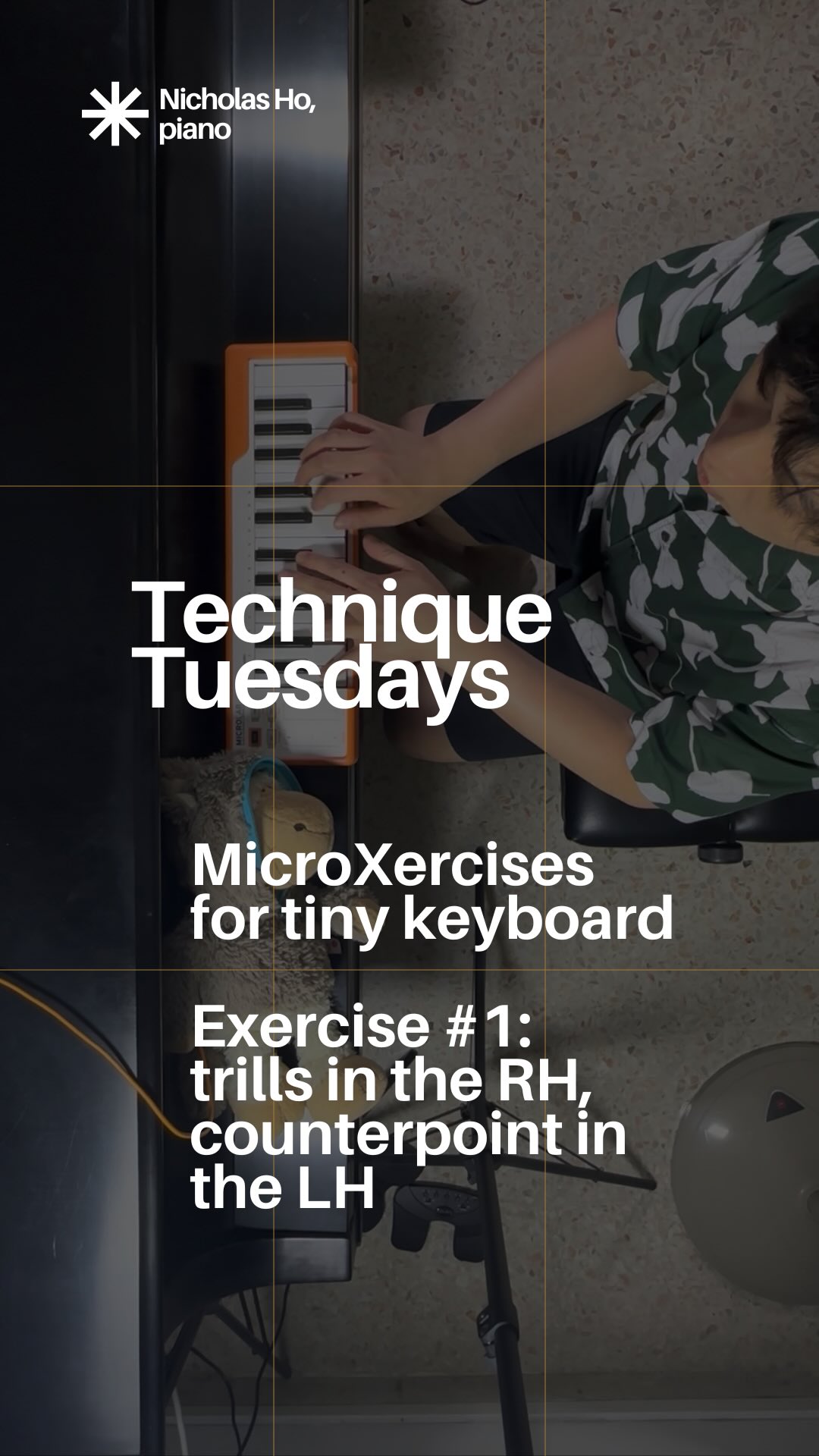 Another episode of Technique Tuesdays!
Found some unfinished Finale projects: MicroXercises for tiny keyboard đ¤Ł
These came from a time when I was practicing on a 25-key Arturia MIDI controller while traveling without piano access.
Channeling the spirits of Pischna, Brahms, and DohnĂĄnyi, this one pits right-hand trills against left-hand polyphonic control.
Proof that good (evil) technique work doesnât need a full piano.
Comment âwhutâ and Iâll send you a free PDF of my exercise! :-)
_____
#TechniqueTuesdays #PianoPractice #PianoTechnique #nicholasho #PracticeHack