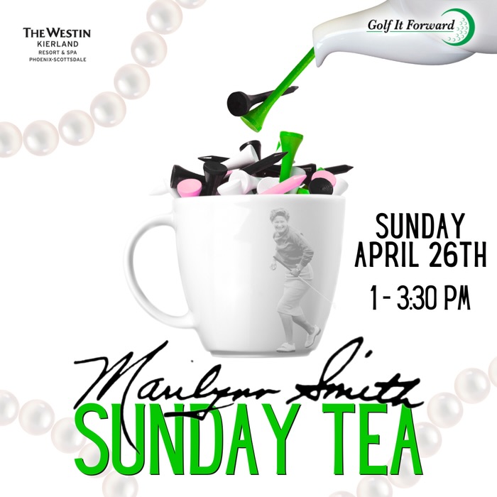 This Sunday!!!! @golfitforwardfoundation #marilynnsmithsundaytea at @westinkierland
Honor the past! Celebrate our Founders. Family fun.
Girls Golf members can RSVP online for discounted tickets!