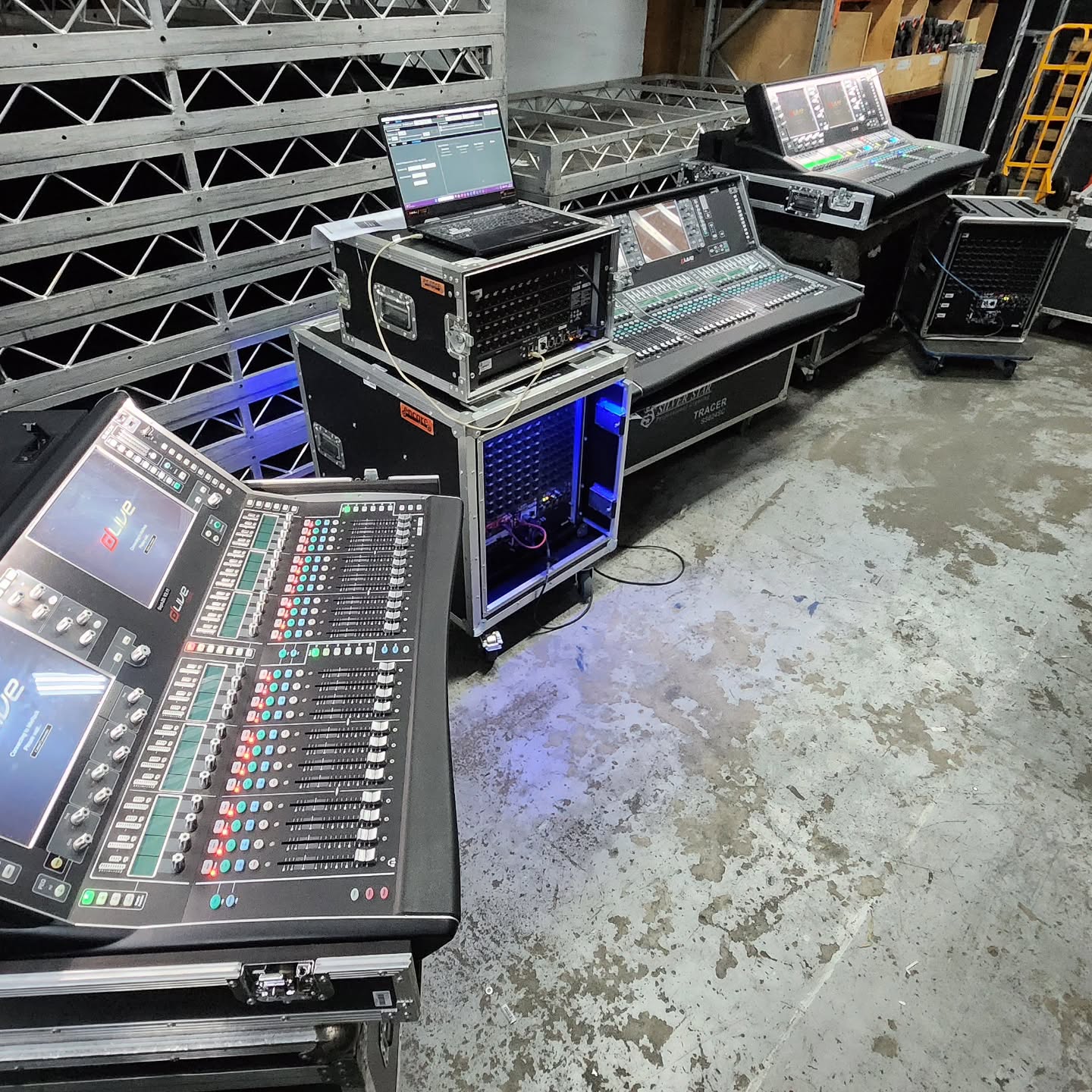 Keeping things running at peak performance.
Our team has been busy behind the scenes carrying out the latest software updates on our Allen & Heath dLive consoles. Staying up to date ensures enhanced stability, improved workflow, and access to the newest features so we can continue to deliver seamless audio experiences for every event.