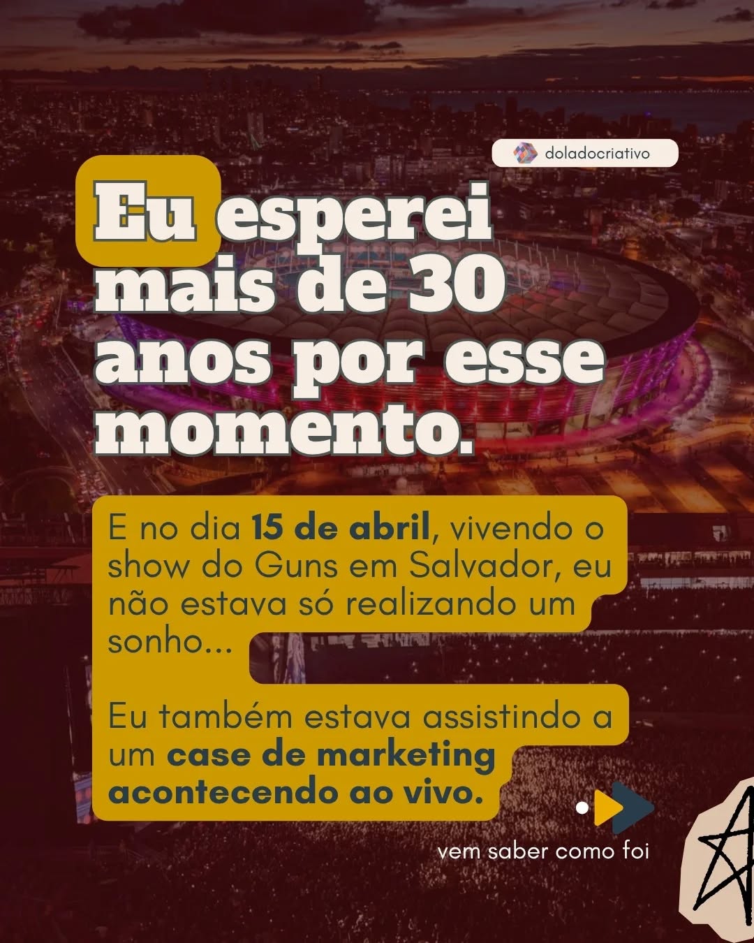 Tem coisas que a gente vive como fã… e entende como estratégia.
O dia 15/04 em Salvador ficou marcado pra mim de um jeito que vai além da música. Ver o Guns na minha cidade foi a realização de um sonho… mas também foi um lembrete poderoso do que acontece quando cultura, mercado e oportunidade se encontram.
Tem cidade pronta.
Tem público.
Tem demanda.
Só precisa de quem saiba enxergar.
Se você trabalha com marketing, eventos ou posicionamento, começa a prestar mais atenção nesses movimentos.
Salva esse post e me diz: Salvador merece mais shows internacionais?
#MarketingDeEventos #EconomiaCriativa #SalvadorBA #GunsNRoses #PosicionamentoDeMarca TurismoDeEventos MercadoCriativo EstratégiaDigital
