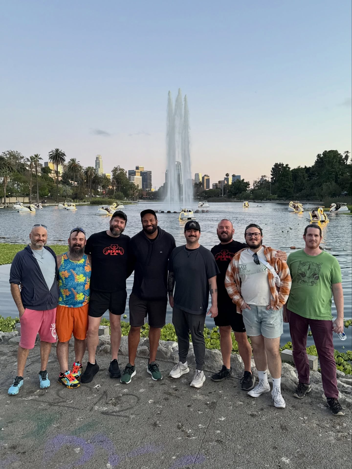 Thanks for joining us for another Bear Prowl! Always fun seeing the looks from passers by, when the see a big group of sexy bears.
#bearsla #mrlaleatherbear #mrbearla #bearsonparade