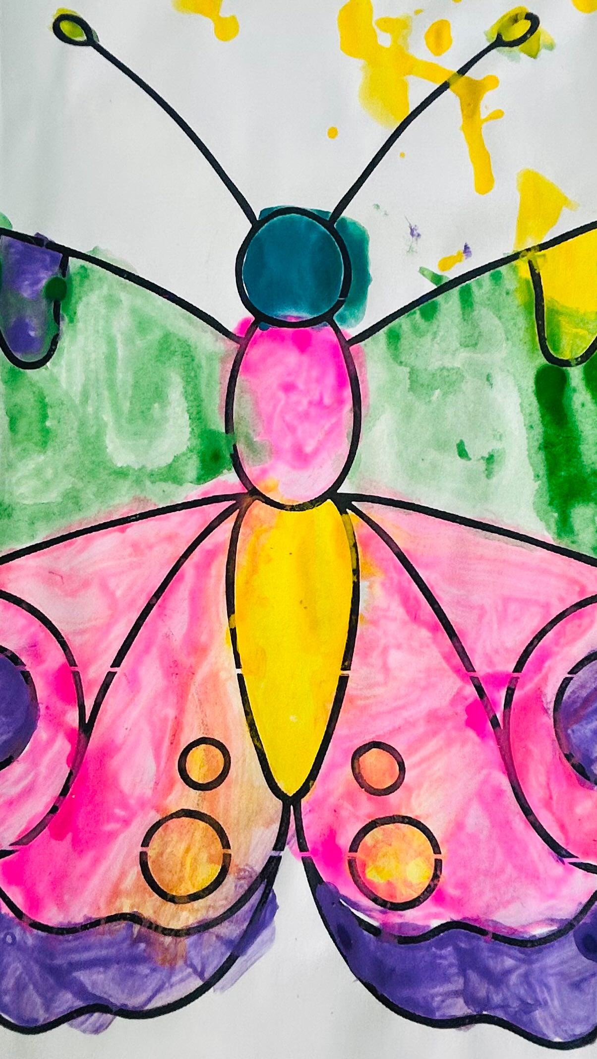 Painting beautiful butterflies during our April holiday club 🦋Our children explored colour, creativity,developing their fine motor skills and concentration 🌈#preschool #playgroup #children #artwork