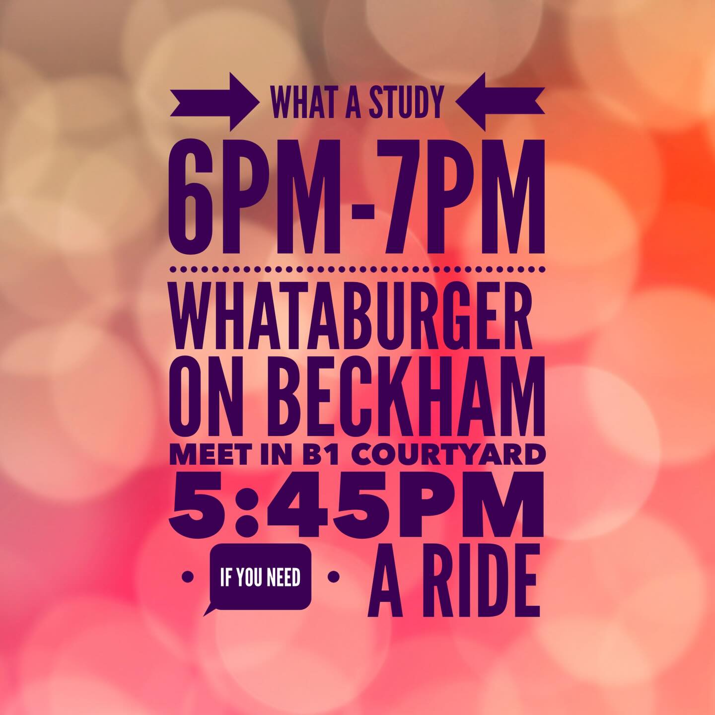 We are looking forward to Bible Study tonight. See you there!