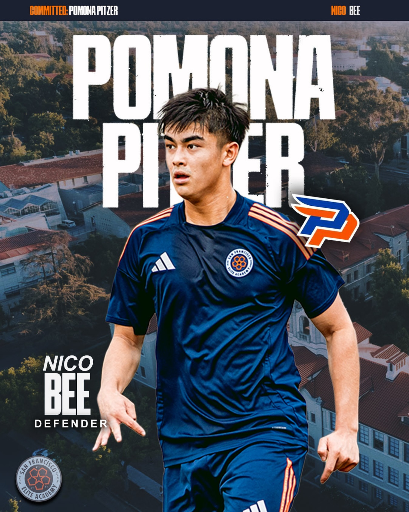 Some defenders clear danger. Nico cuts it off before it starts.
Smart, composed, and tough to get around, he brings a steady presence to the back line. Reads the game early, stays disciplined, and makes the right play without overcomplicating it.
He’s the kind of defender that keeps things organized and makes life easier for everyone around him.
Pomona-Pitzer, you’re getting a defender who plays with intelligence, consistency, and control.
We’ll miss the composure, the positioning, and the way he handled his role every time out.
Sagehens, that back line just got better.
#ForTheBay | #SiempreComoUno