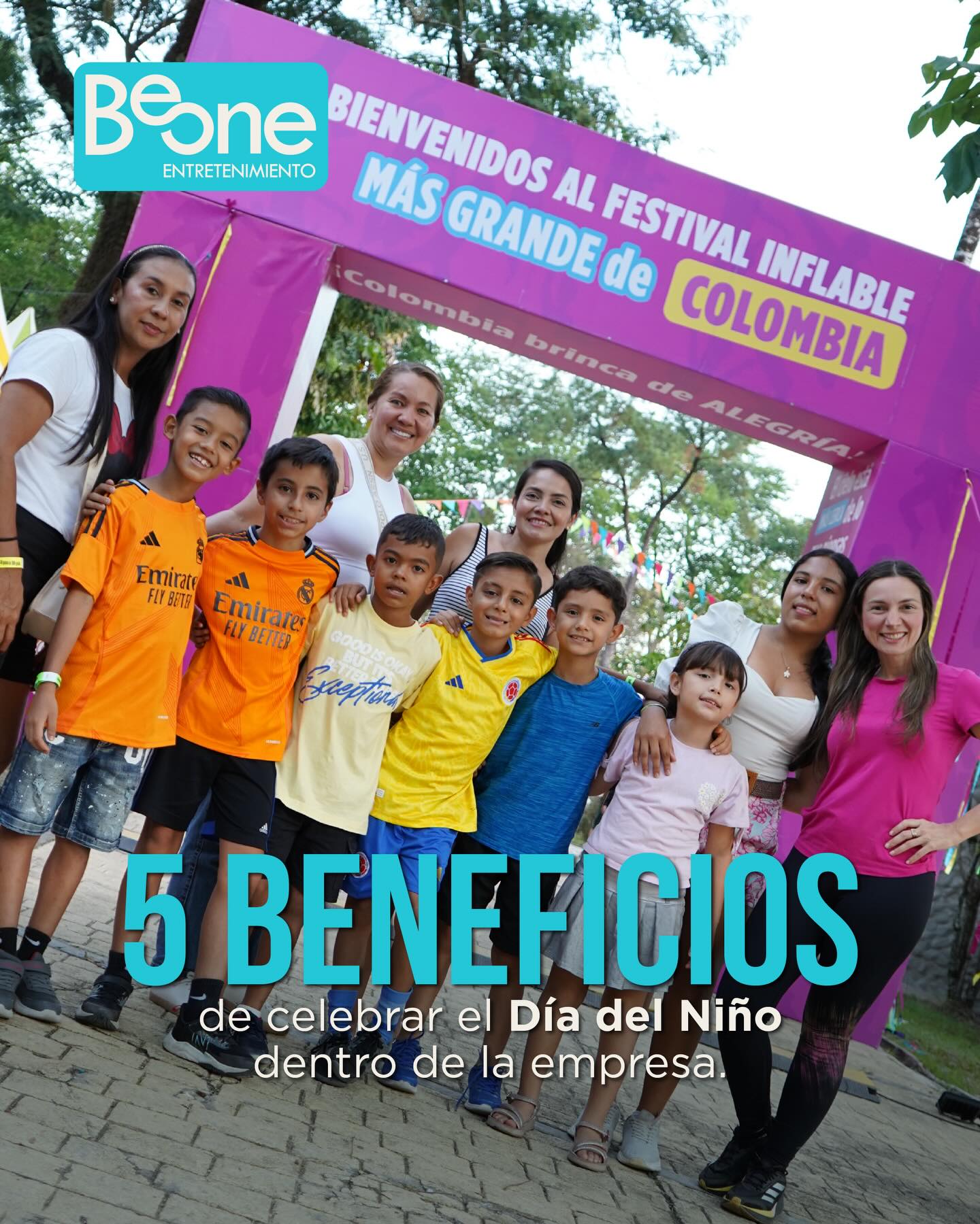 El Día del Niño es una oportunidad para crear un espacio diferente, donde los colaboradores puedan compartir con sus hijos, salir de la rutina y vivir experiencias que conectan a todos de una manera más cercana.
En Be One creamos experiencias que conectan equipos y unen familias ✨