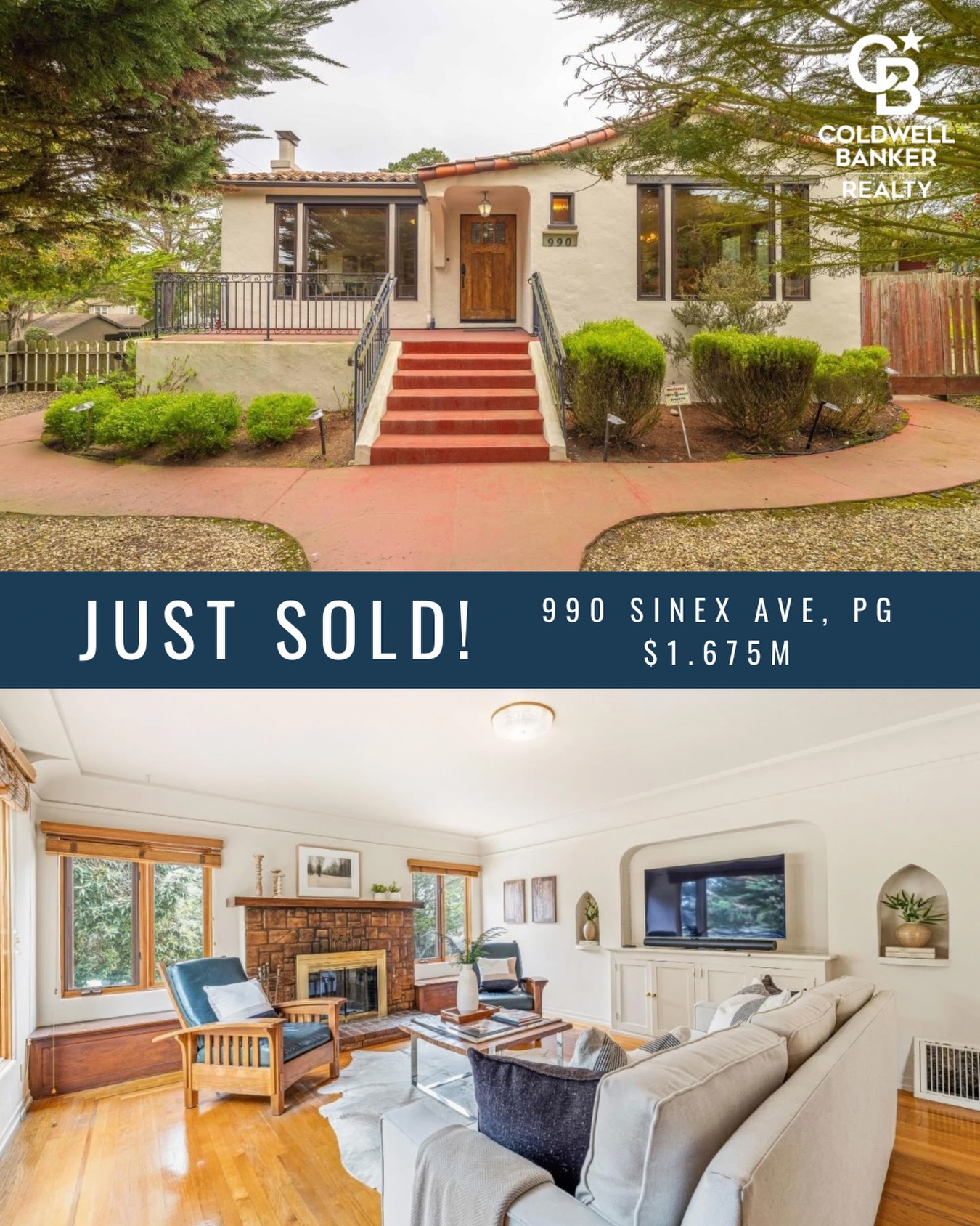 Do you ever fall in love with a home and clients so much you want to move in with them? (We'd just have too many cats!)
It’s been such a joy to help my out-of-area clients purchase this beautiful 1932 Spanish Revival home in Pacific Grove. Buying from a distance takes a lot of trust, and I’m so grateful they put theirs in me.
I’ll never forget sitting in this living room together while they realized it was the home that was meant to be theirs. They are already dreaming up thoughtful plans to renovate and preserve its character. I can’t wait to see it all come together! And I’m so excited to welcome them to our friendly, quirky PG community!