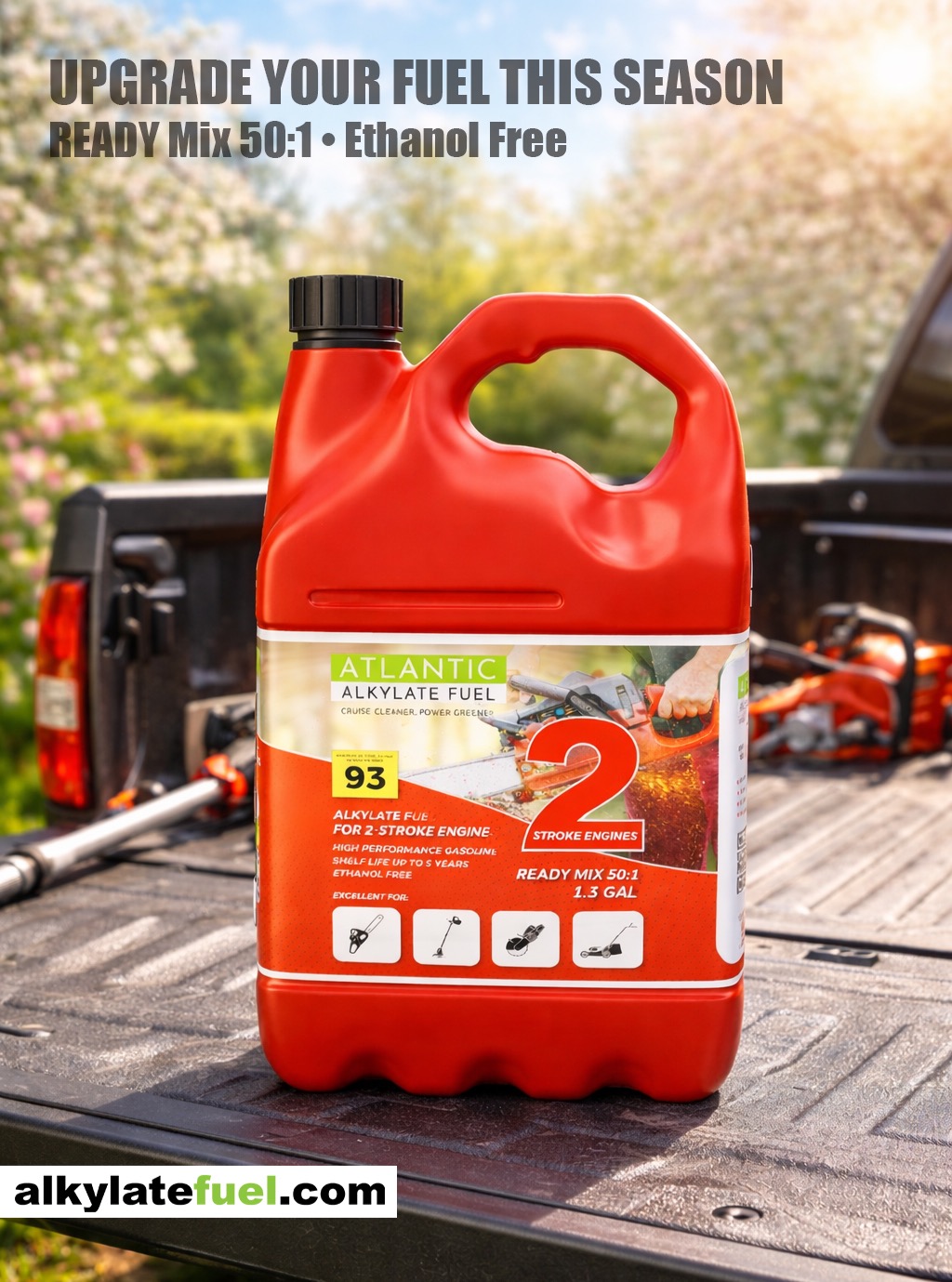 Spring is here. Time to fuel up and get to work. 🌼🚚
Whether you're clearing trails, trimming edges, or tackling property cleanup, Atlantic Alkylate Fuel helps keep your 2-stroke engines running cleaner and stronger.
Clean fuel. Smooth starts. Reliable power. www.alkylatefuel.com
#SpringPrep #AlkylateFuel #ChainsawLife #LawnCareSeason #EthanolFree #OutdoorPower