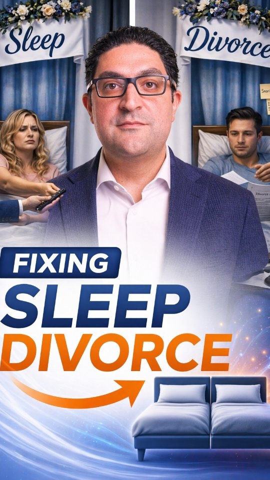 Alex Hakim, MD talks about Sleep Divorce, a surprisingly common phenomenon where couples are unable to sleep together at night and discusses a rarely addressed solution.
#insomnia #wellness #sleep #sleepapnea #sleepdivorce #cognitivebehavioraltherapy #mentalhealth #sleephealth