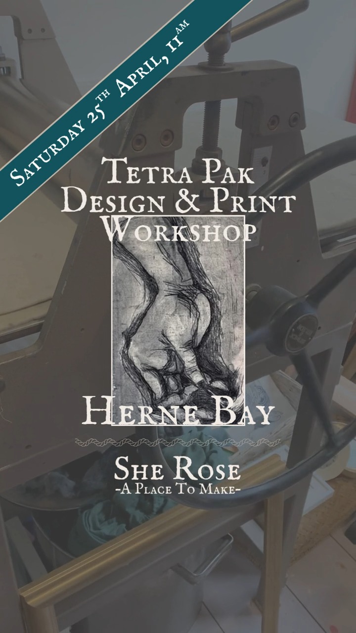Join us in She Rose for a creative, absorbing workshop - designing, cutting, slicing, rollering and getting inky.
Not just for juice cartons, Tetra Pak is extraordinarily versatile printing medium for creating beautiful tones and depth.
Come along and create something WONDERFUL!
📆 Saturday 25th April
⏰ 11am for about 4 hours.
🍜 A delicious, warming lunch is included.
🔗 Link in bio to book your spot at the gallery table 🔗 or go to https://www.jooakley.co.uk/eventsandworkshops
#tetrapak #tetrapakprinting #sherose #creativeworkshop #hernebay #SheRoseGallery
#buyinthebayHB
#visitcanterbury
@visitCanterbury