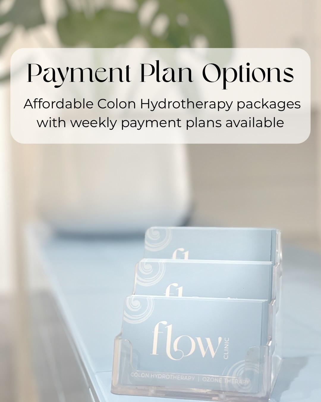 💧
We’ve made it easier to start your gut health journey with our payment plan options for our Colon Hydrotherapy packages.
Save money and pay weekly - it’s a no brainer.
#guthealth #coloncleanse #colonhydrotherapy #wellnessjourney #health