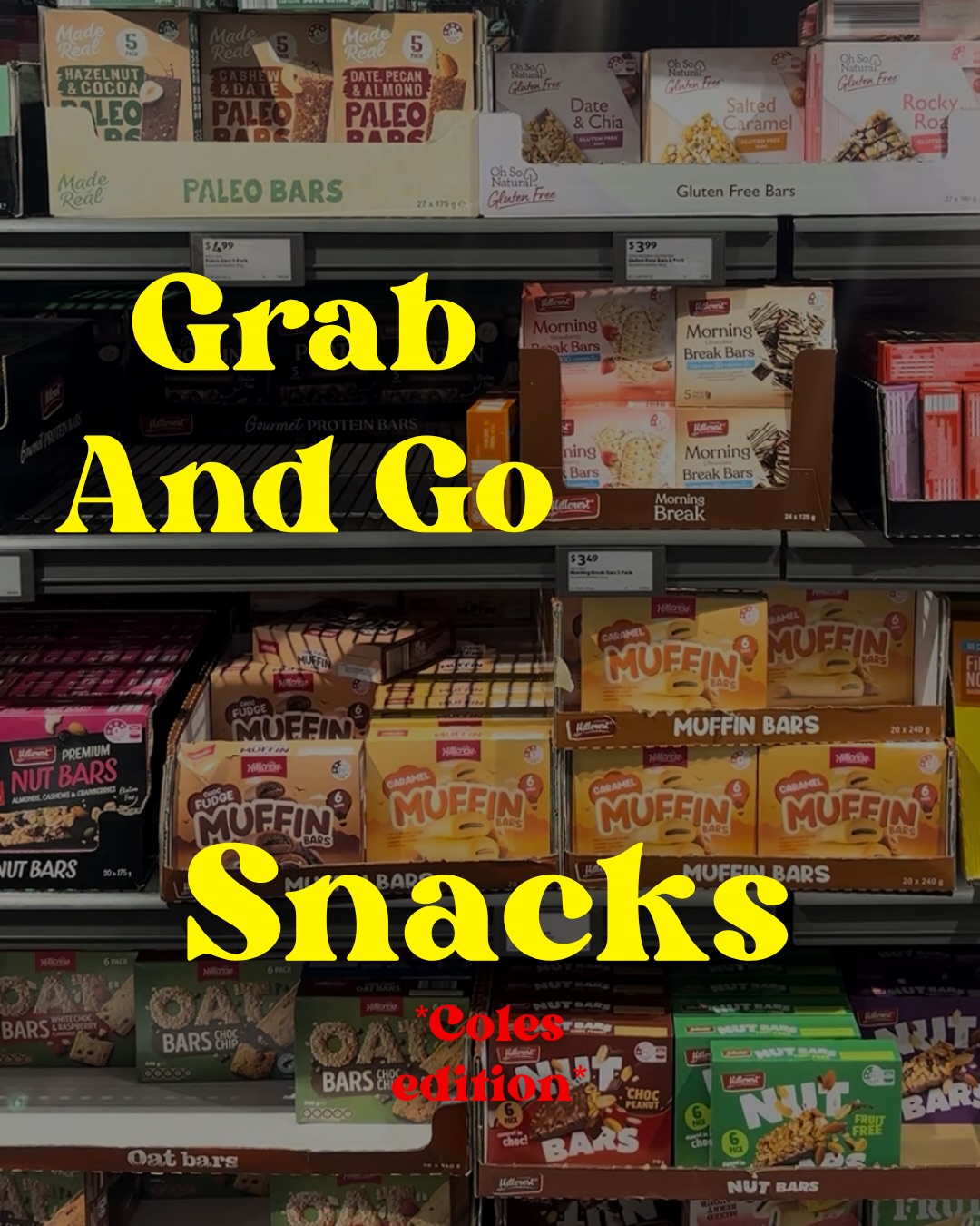 Reminder: that anything can be a snack 🍎
From fresh fruit and crunchy veg to protein bars and those totally random aisle discoveries… everything has its moment depending on what you need 🌯
Maybe you want something quick and light or something indulgent and comforting (or a protein hit to power you through the afternoon)
There is no right or wrong choice! Buy what fits your taste (within reason), your budget, your mood, and your schedule 🤷🏻♀️
You can mix familiar staples with new finds when you do the grocery shopping. It’s even better if you know it helps you reach your nutritional requirements!
This is what I look for in a snack 👀
✅ Satiating (it will actually satisfy a craving, not just give me something to chew). Bonus points if it fills me.
✅ It’s easy to eat on the go or chuck in my work bag
✅ Doesn’t blow a hole in my pocket. Most snacks are marked up because they’re prepackaged, but some prices are insane!
✅ They help me reach my targets, somehow
Snacks don’t have to be complex and influencers don’t have secret snacks & hacks. Just focus on buying what you like and can afford 🎯