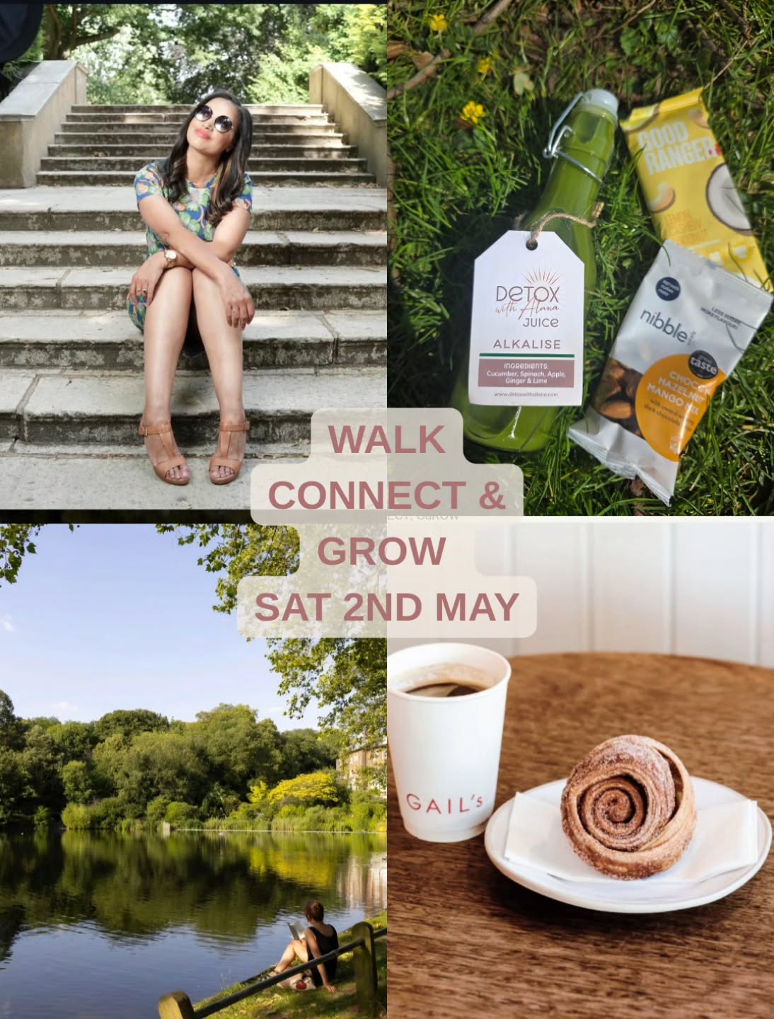 There's something about walking in nature that charges you up and makes everything feel better.....especially when you live in a big city like London.
No noise. No to-do list. Just you, fresh air, and the kind of conversations that actually fill you up.
I started Walk, Connect & Grow because I need it myself. As a solo Mama building a business, I know how easy it is to pour into everything and everyone else and forget to just... breathe and take time out for yourself in nature. I went to Snodonia a few weeks ago...it felt so good to be in nature....I realised how much I need more of this.
I also need to discover more of thd beautiful London nature spots and get out of West London haha.
So here's what we're doing on 2nd May 10am to 1pm at Hampstead Heath.
We meet at GAIL's. We grab our coffee and cinnamon bun - gather & connect with each other.
Then we walk. And along the way we stop for green juice hand made by me of course haha, journaling, and the most nourishing snacks to keep us going.
Because this isn't just a walk.....
It's mindful movement. It's real connection. It's switching off from the city noise and remembering what it feels like to just be with like minded beautiful humans.
If your body has been craving this and needs a bit of nature....that's your sign.
It's going to be a fun morning - please join us...i'm really looking forward to this one...just really hoping for some sunshine.
Spaces are limited....Link in bio to grab your spot 💛
#WalkConnectGlow #HampsteadHeath #DetoxWithAlana #MindfulWalking