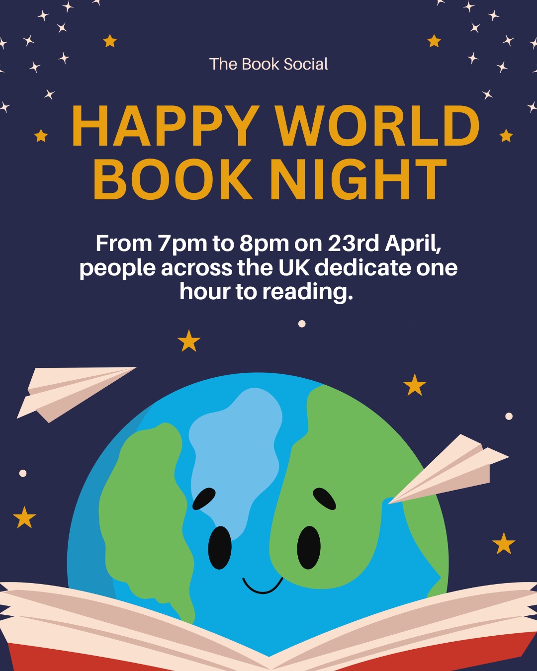 Did you know that 1 in 3 adults in the UK don't regularly read for pleasure?
Tonight, millions of people across the world will dedicate one hour to reading.
What will you read? Let us know below 👇
@readingagency
#WorldBookNight #GoAllIn2026 #NationalYearOfReading2026 #ReadingHour #TheBookSocial