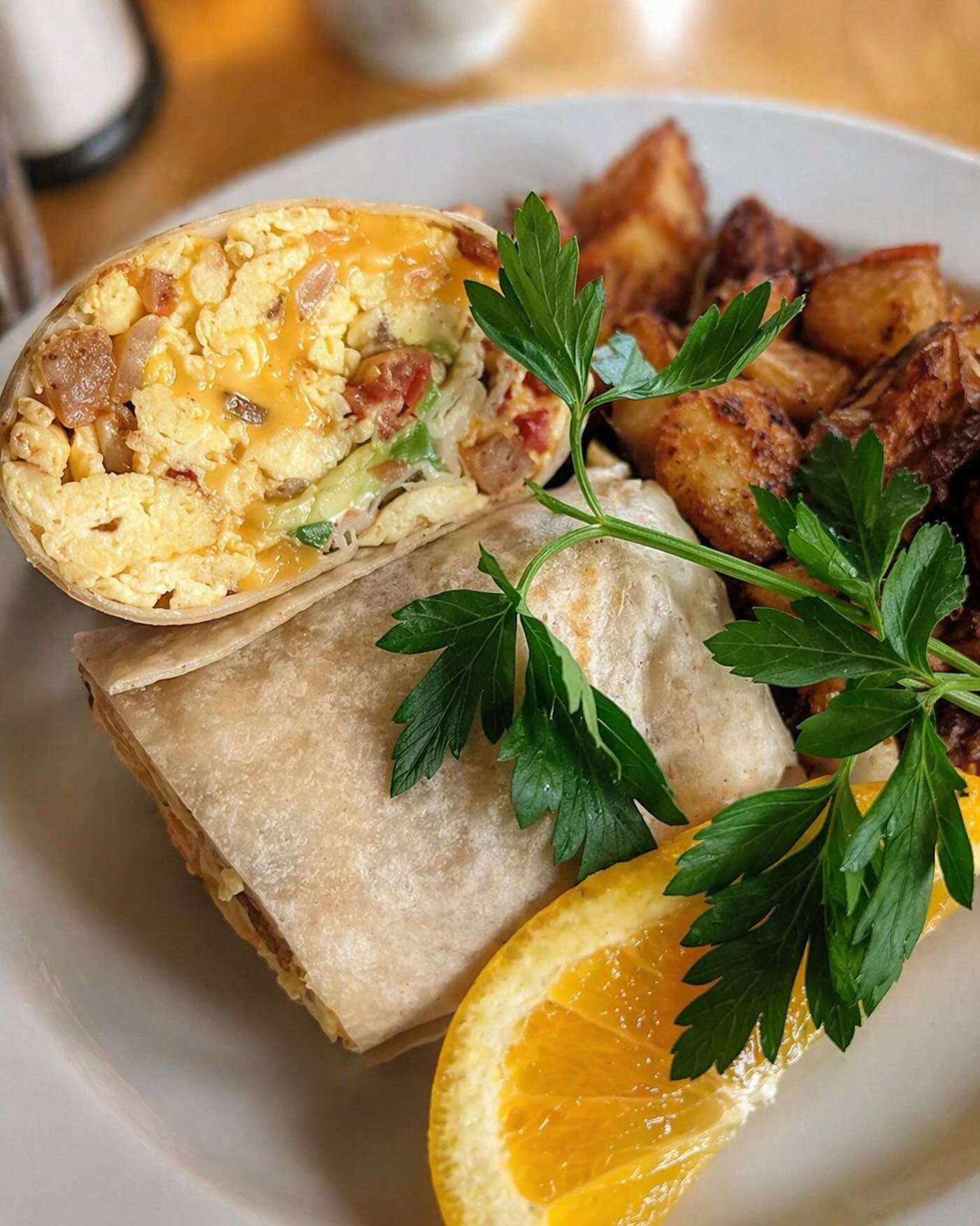 Breakfast burrito, everyone.