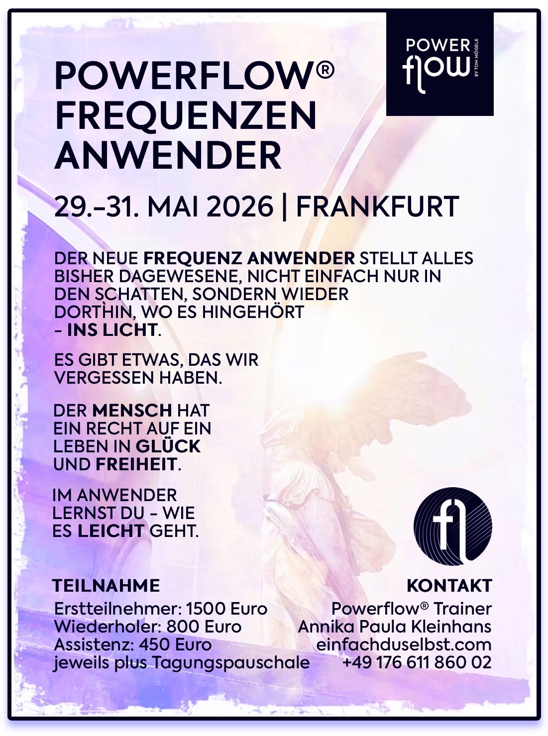 DER NEUE FREQUENZ ANWENDER STELLT ALLES BISHER DAGEWESENE, NICHT EINFACH NUR IN DEN SCHATTEN, SONDERN WIEDER DORTHIN, WO ES HINGEHÖRT
- INS LICHT.
ES GIBT ETWAS, DAS WIR VERGESSEN HABEN.
DER MENSCH HAT EIN RECHT AUF EIN LEBEN IN GLÜCK UND FREIHEIT.
IM ANWENDER LERNST DU - WIE ES LEICHT GEHT.
#powerflow #anwender #frequenzen #backtonature #esdarfleichtgehen #soerfrequenzenlösen #manupulationenlösen #stressfrei #dermenschhateinrechtaufglückundfreiheit