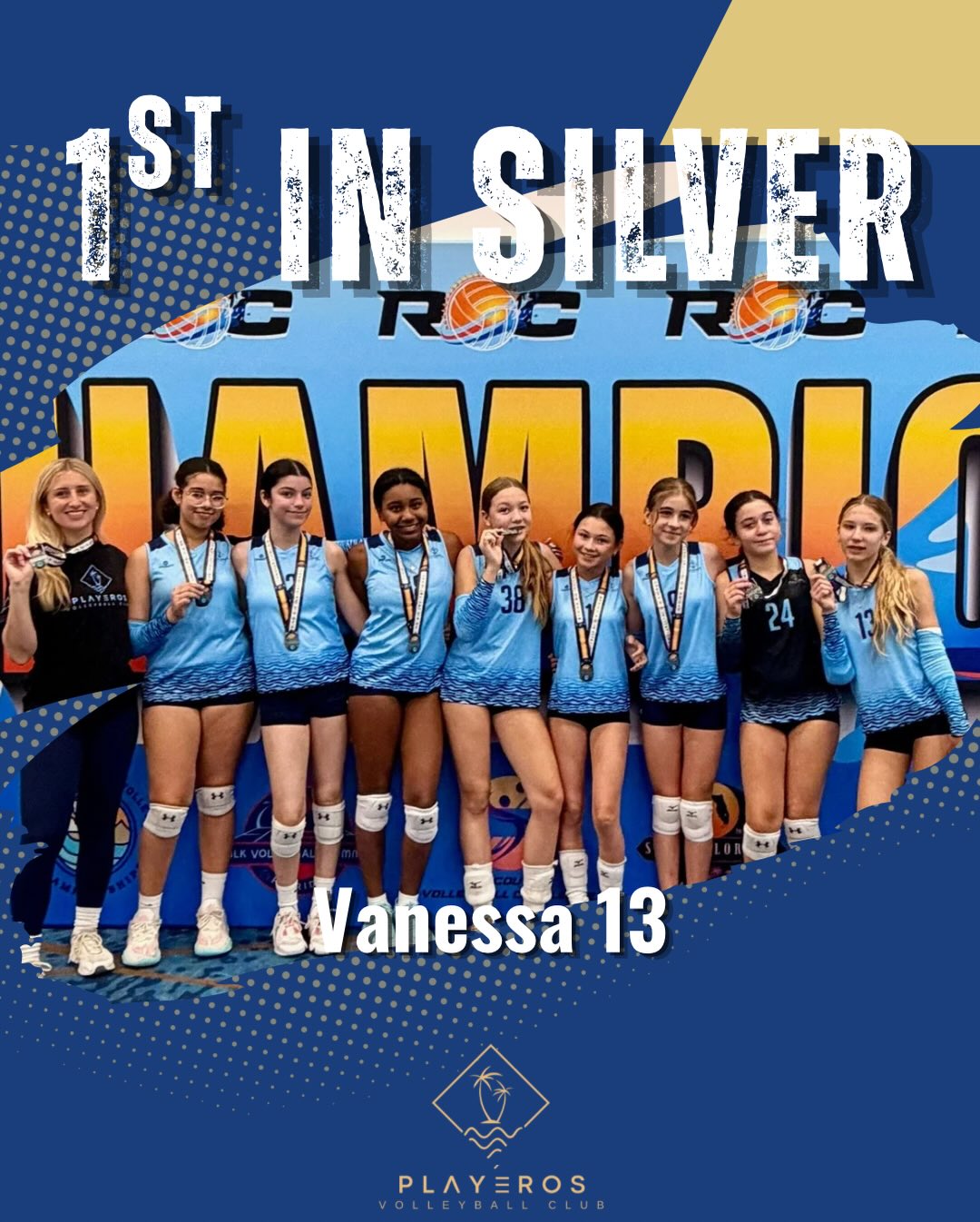 CONGRATULATIONS PLAYEROS 🏐
🥇1st in Silver - Vanessa 13
🥇1st in Silver - Amanda 17
🏅4th in Gold - Andres 14
We’re so proud of all the teams that competed this weekend!
#playerosvolleyballclub #miamivolleyballclub #springinvitational