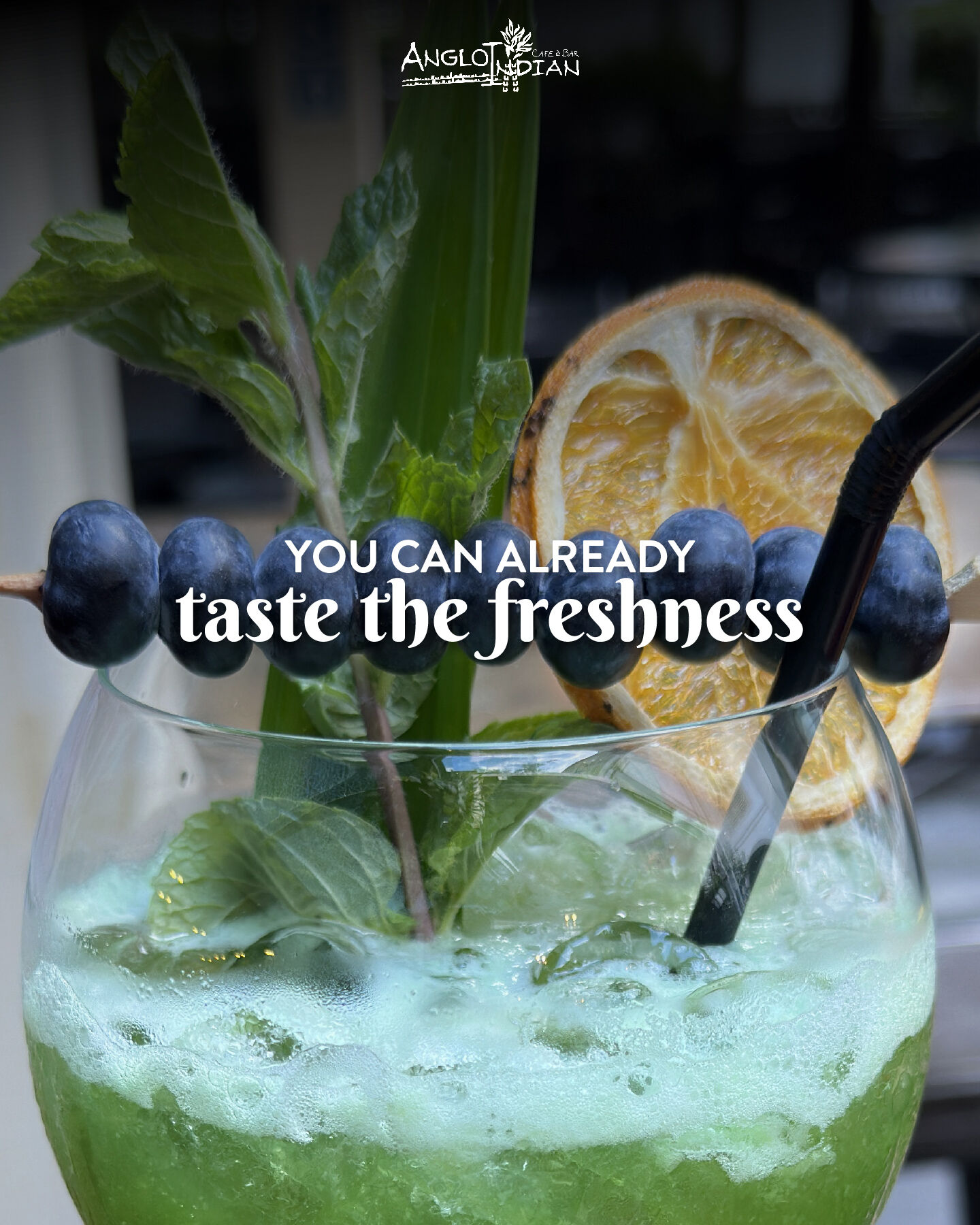 You can already taste the freshness.
Mint, citrus, and a refreshing blend that comes together effortlessly.
Mint Summer โ light, vibrant, and easy to enjoy.
Available as a cocktail or mocktail.
Only at Anglo Indian Cafรฉ & Bar, CHIJMES.