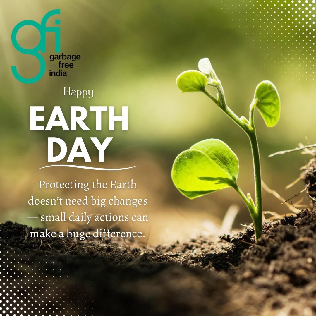 This Earth Day, the planet doesn’t need promises — it needs action.
The truth is simple: the future of our Earth is in our hands.
Every piece of waste we manage responsibly, every plastic we refuse, every small habit we change — it all adds up.
At Garbage Free India, we don’t just talk about change, we work for it — on the ground, every single day.
It’s time to stop waiting.
Start where you are. Start today.
Because protecting Earth is not a choice anymore — it’s a responsibility.
#EarthDay2026 #ActNow #ClimateAction #SustainableLiving #WasteManagement GoGreen ProtectOurPlanet GarbageFreeIndia GFI MyParaMyPride MazaZiradMazaAbhiman