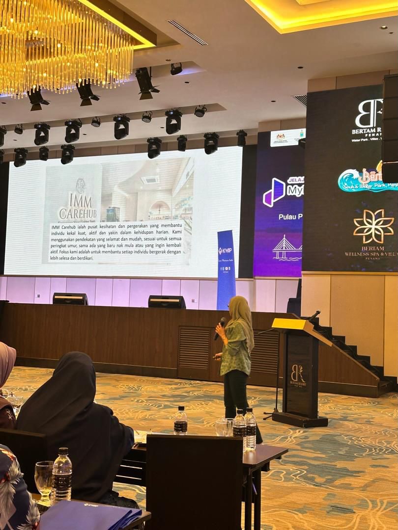 A meaningful session at JelajahMyPesara with KWAP, Bertam Resort Penang. IMM Carehub shared “Kekal Kuat, Kekal Berdikari” — simple and practical ways to remain active, independent, and maintain well-being while enhancing retirement readiness.
#IMMCarehub #KWAP #JelajahMyPesara #retirement #wellness
