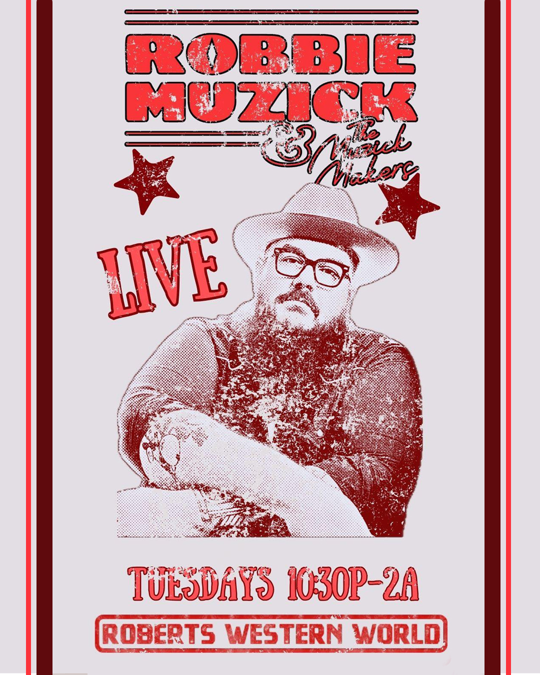 We have a great closer today on this Tuesday. @robbiemuzick will be taking the stage at 10:30pm. Plenty of time to get in and grab a spot and some room on the dance floor.
#robbiemuzick #traditionalcountrymusic #stickwithtradition