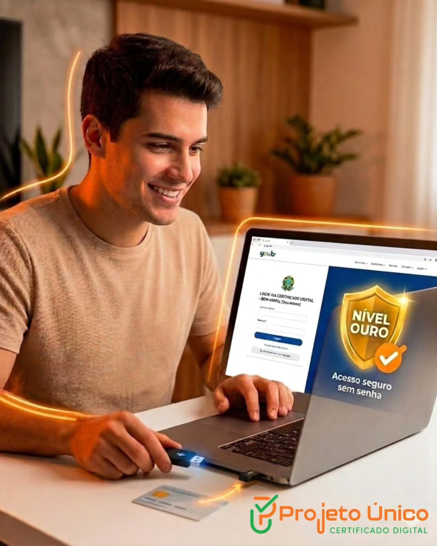 Quer acessar o Gov.br sem precisar digitar senhas e ainda garantir o nível máximo de segurança? 🔐
Usar o seu Certificado Digital é o caminho mais rápido para conseguir o Nível Ouro na plataforma! 🏆
Veja como é simples:
1️⃣ Acesse o site ou app gov.br;
2️⃣ Clique no botão azul "Entrar com gov.br";
3️⃣ Na tela de login, procure pela opção "Seu certificado digital" (geralmente fica logo abaixo do campo de CPF);
4️⃣ Conecte seu token/cartão ou selecione seu certificado A1 e pronto!
Por que usar o Certificado no Gov.br?
✅ Nível Ouro na hora: Libera todos os serviços, como a declaração pré-preenchida do Imposto de Renda.
✅ Mais Segurança: Protege sua conta contra invasões.
✅ Sem Senhas: Você não precisa ficar tentando lembrar qual senha cadastrou.
Rápido, seguro e sem estresse! ✨
Já usa o certificado para entrar no Gov.br ou ainda sofre com as senhas? Conta aqui nos comentários! 👇
#GovBr #CertificadoDigital #Tecnologia