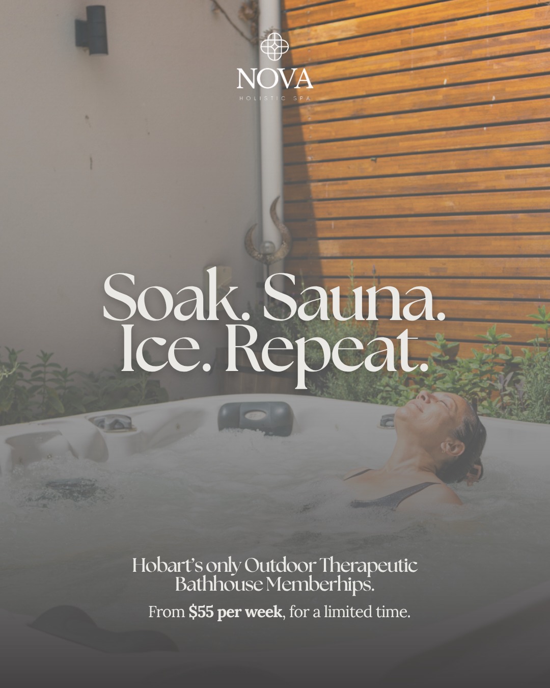 Very few Foundational Memberships remain ✨
If you’ve been considering it, now is the time to secure your place at our Phase 1 rate before pricing increases.
Regular access to the Therapeutic Bathhouse supports circulation, nervous system regulation and overall recovery, helping you feel more energised, balanced and resilient week to week.
This is not just a visit. It is a consistent investment in your long term wellbeing.
Memberships start from $55 per week.
Secure your Foundational Membership and make restoration part of your routine ✨
#novaholisticspa #therapeuticbathhouse #contrasttherapy #hobartspa #wellnessroutine #nervoussystemsupport #foundationalmembership #holisticwellness #tasmanianwellness
