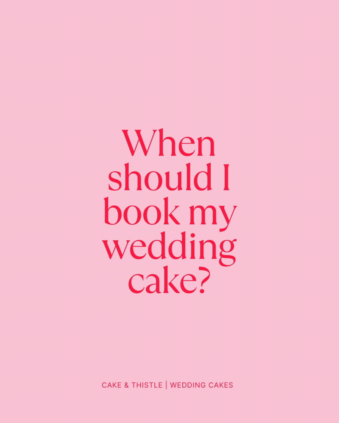 It’s one of the questions I get asked most 🤍
If you’re getting married this year and haven’t booked your cake yet, please don’t panic… there’s time.
Some dates are already filled but there are still spaces dotted throughout 2026 and I’d love to help if I can. And, of course, my 2027 diary is open too 💕
Cake & Thistle | Wedding Cakes | Lincolnshire & East Midlands