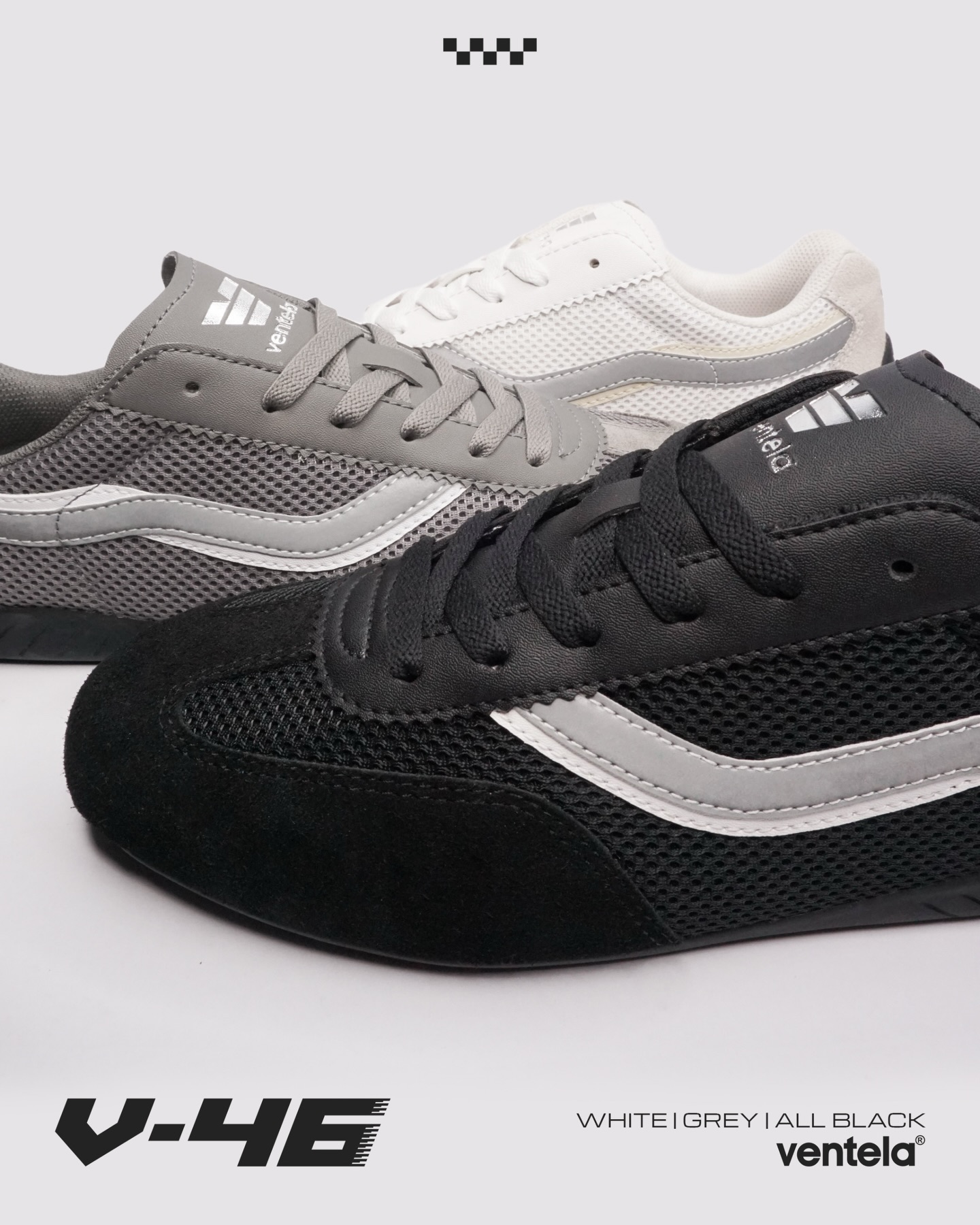 Bukan buat balapan.
Tapi ada rasa gerak yang terus hidup di dalamnya.
Ventela V-46
Fast-inspired, everyday ready.
White | Grey | All Black
IDR 409.800
Check out di reseller! Gas!
#VentelaV46
