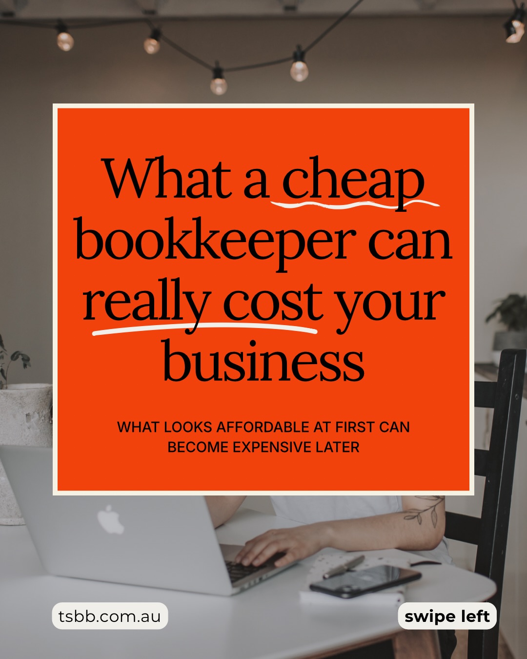 At first, it sounds like a great deal.
Lower monthly cost
Quick setup
Someone to “handle the books”
But cheap bookkeeping can become very expensive later.
Clean, organised books help business owners understand their numbers, prepare for taxes and make confident financial decisions.
Bookkeeping is not just a task. It is the financial foundation of your business.
Want your books done right so you do not have to worry about them?
Book a call and let’s talk.
.
.
.
#thesmallbusinessbook
#perthbookkeeper
#perthaccountant
#WAbookkeeper
#WAaccountant