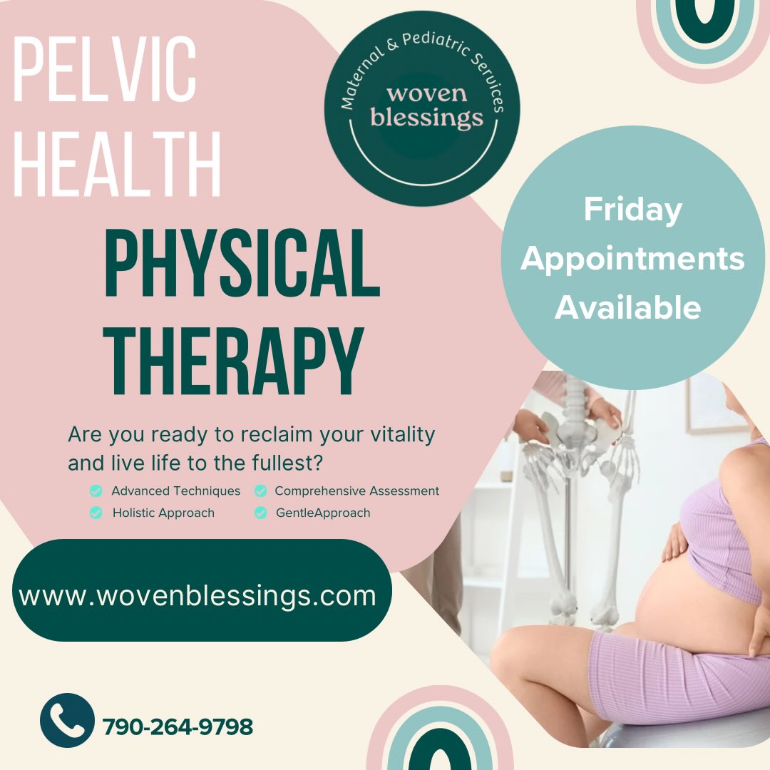 ✨ Friday just got a whole lot better ✨
Did you know we now have Pelvic Health appointments available on Fridays? 🙌
Whether you’re navigating pregnancy, postpartum recovery, pelvic pain, or just want to feel more confident and connected in your body — we’d love to see you.
🗓 Fridays = time to prioritize YOU
💬 Support that’s personalized, respectful, and empowering
Spots are limited — book your Friday appointment and head into the weekend feeling your best!
#PelvicHealth #FridayFeels #WomensHealth #MomLife #WovenBlessings