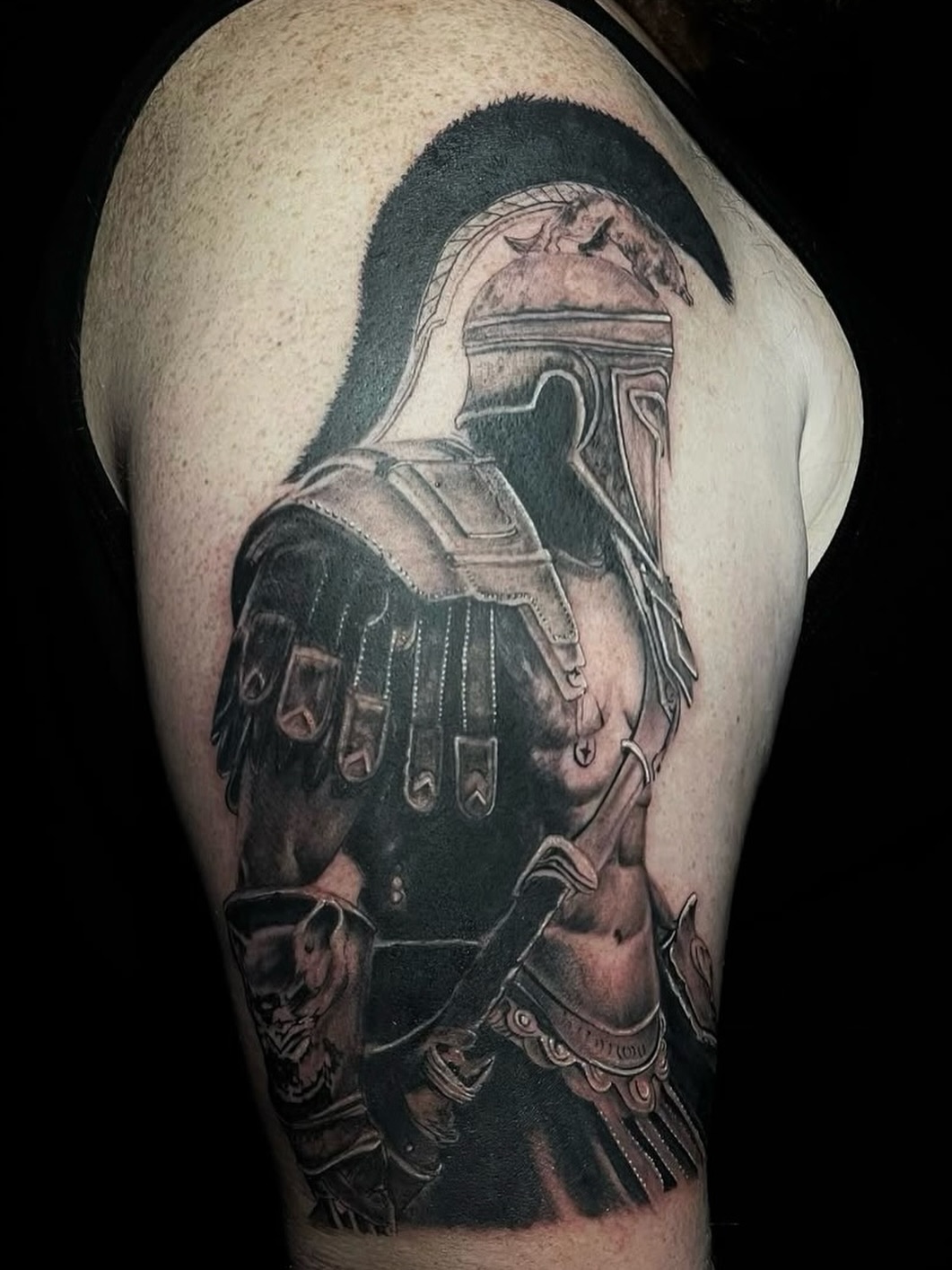 Ancient warriors never get old let’s goooooo!
#dallastattooartist #thehendersoncollective #blackandgray #trusttheprocess