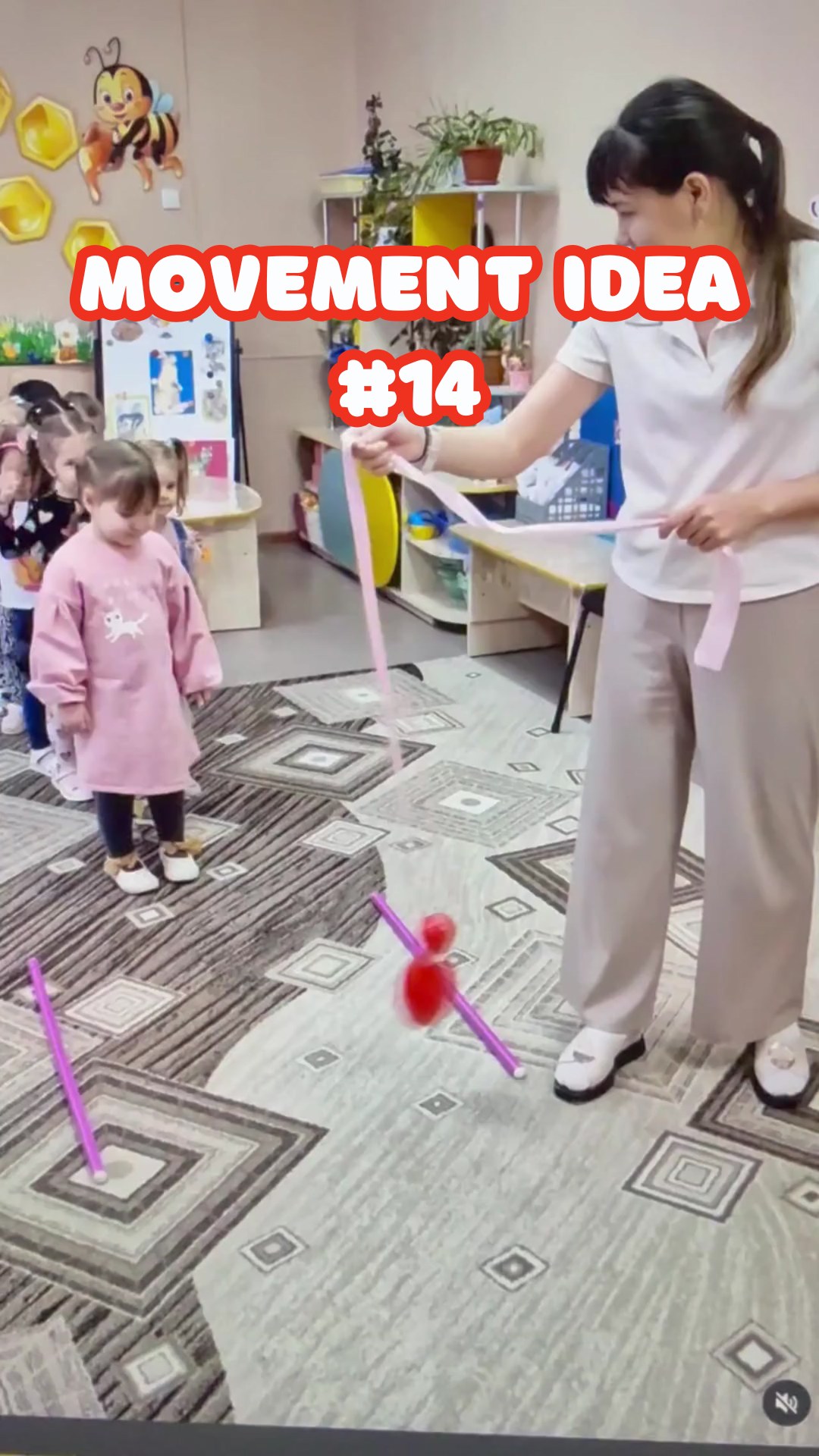 Movement Idea #14
These kind of activities are always a hit with my preschoolers. Tons of giggles!
Easy to set up, keeps kids moving, and helps build coordination, body control, and focus — all while having fun.
Perfect for preschool, PE, or gymnastics classes.
#kidsfitness #movementforkids #preschoolactivities #grossmotorskills #peideas