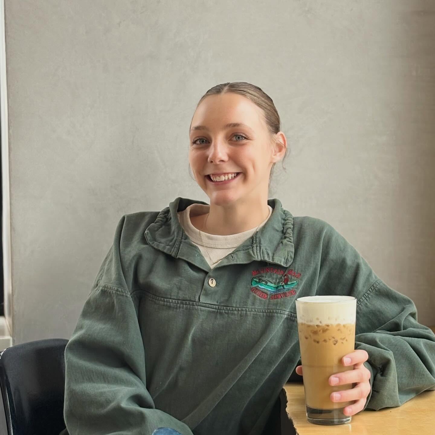 Who’s BEHIND THE BAR?
Lily has been a barista at 231 for a year now. She is graduating from NMU in May with a BS in Environmental Science and minoring in Biology. Lily loves spending time outside, with friends, or working on her newest puzzle.
Her favorite drink is an iced maple latte with the seasonal banana cold foam and her favorite treat is the 231 monkey bread!
Swing by and say hi!