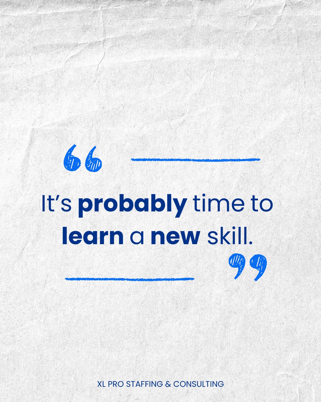 Growth starts the moment you realize you donāt know everything.
If it feels uncomfortable, youāre probably on the right path.
š Keep learning. Keep evolving.
#xlprostaffing #staffingagency #careers
