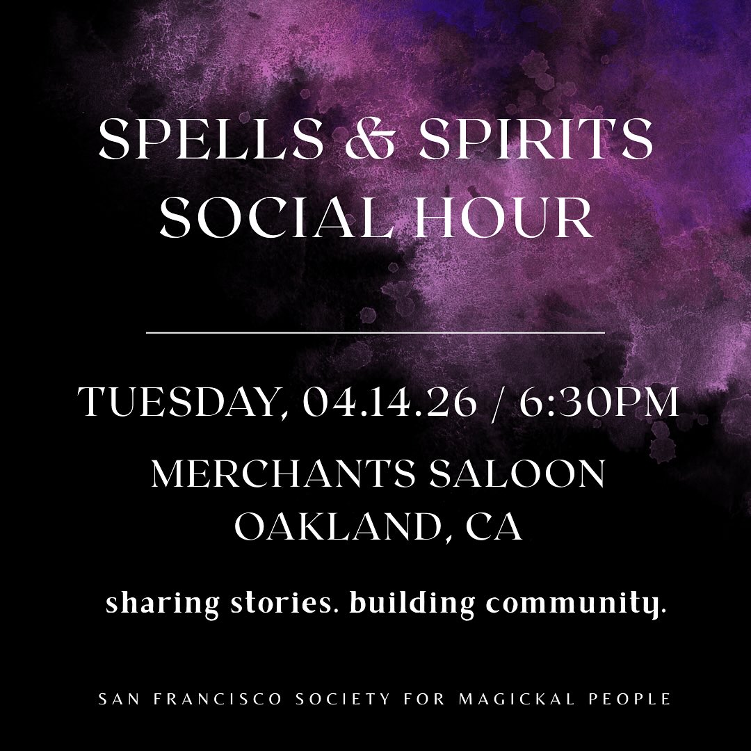 Join us at Merchants Saloon in Oakland this month! We'll be talking about magick for new beginnings as well as discussing Beltane & Spring. This is a FREE event, we only ask that you support the business with a beverage purchase (non-alcoholic options available). **This event bounces back and forth across the Bay. Can't make this month? Join us in San Francisco for our May meetup** #witchymeetup #witchesofinstageam #bayareawitches #socialgroup #witchcraft #witchlife