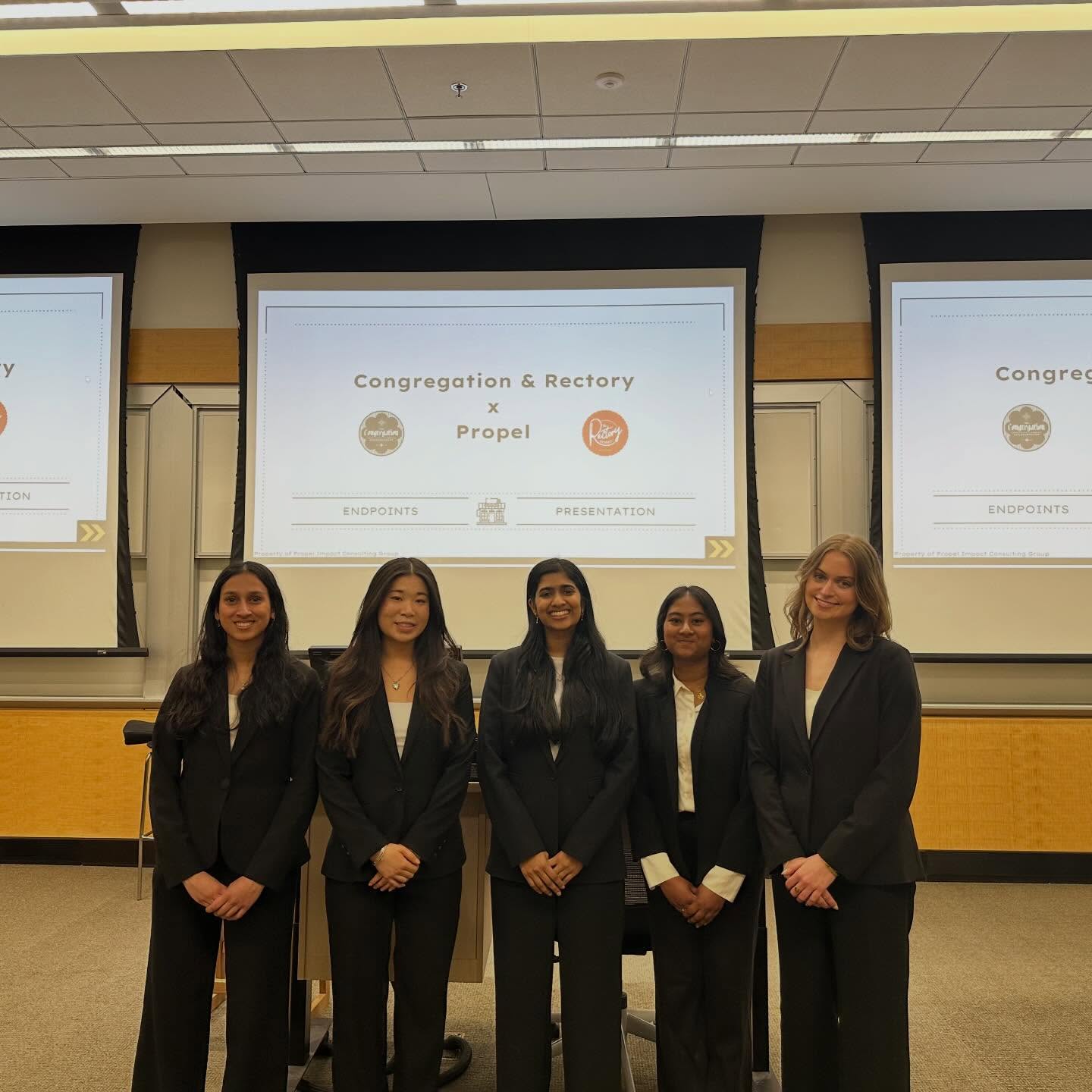 Last night our project teams shared their endpoint presentations to showcase all the hard work they’ve done over this past semester! 👏🙌😁 we had such a great time working with these nonprofits, startups, and local businesses, and helping drive positive long term social impact!