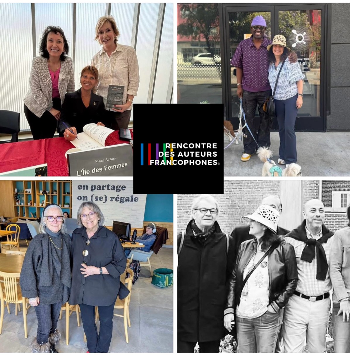 Quand les auteurs du réseau se retrouvent.
Cette semaine encore, les auteurs du réseau Rencontre des Auteurs Francophones se sont retrouvés sur les salons.
Le plaisir, toujours intact, de se retrouver, d’échanger et de partager autour des livres, des mots et de la passion qui nous rassemble.
