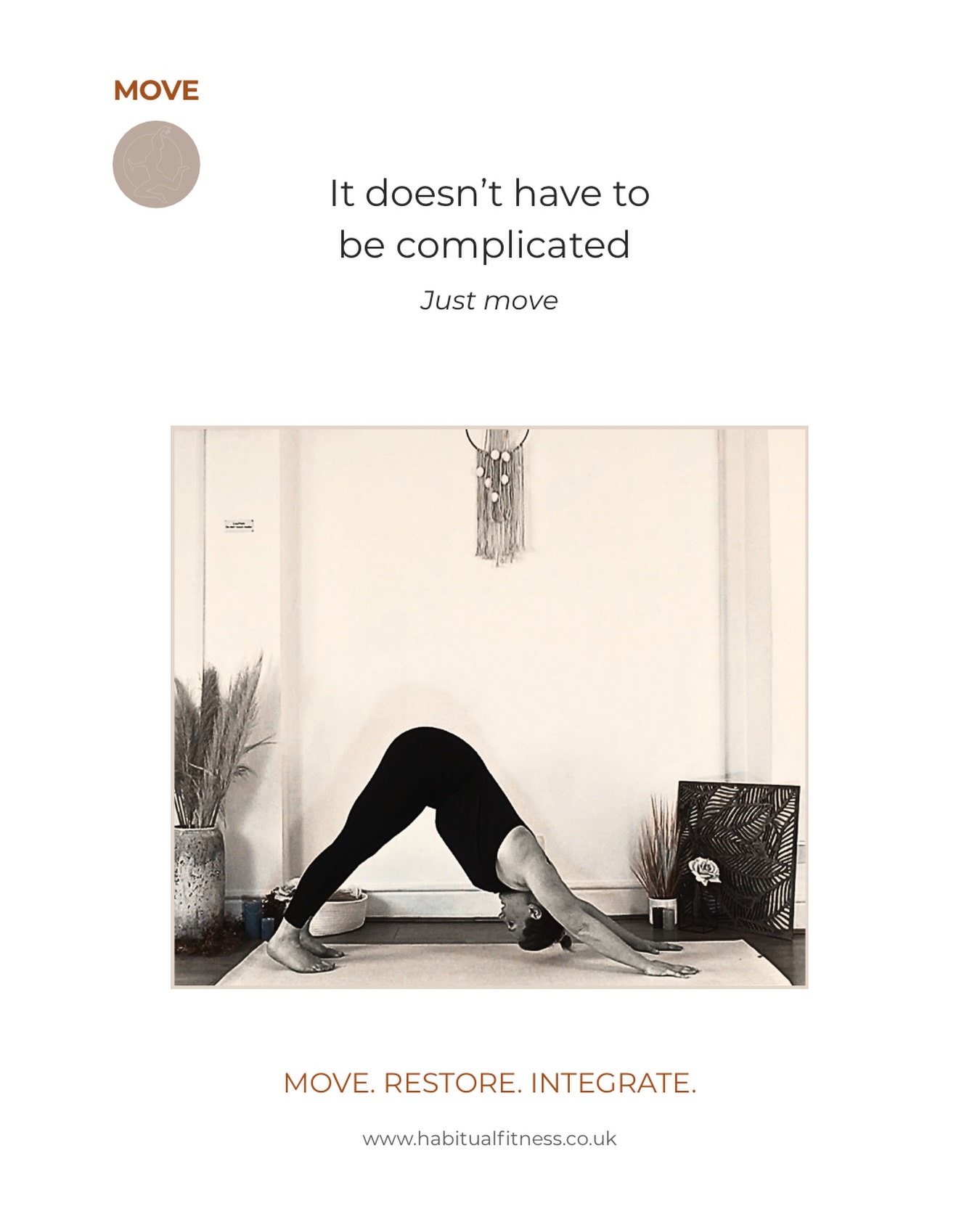 Don’t over complicate it!
Keep consistent with good routines by keeping it simple.
Push yourself, challenge yourself but build the foundations to stay strong first. Move in a way that feels good and nourishing, that’s what is needed.
#move #nourishing #consistency #feelgreat